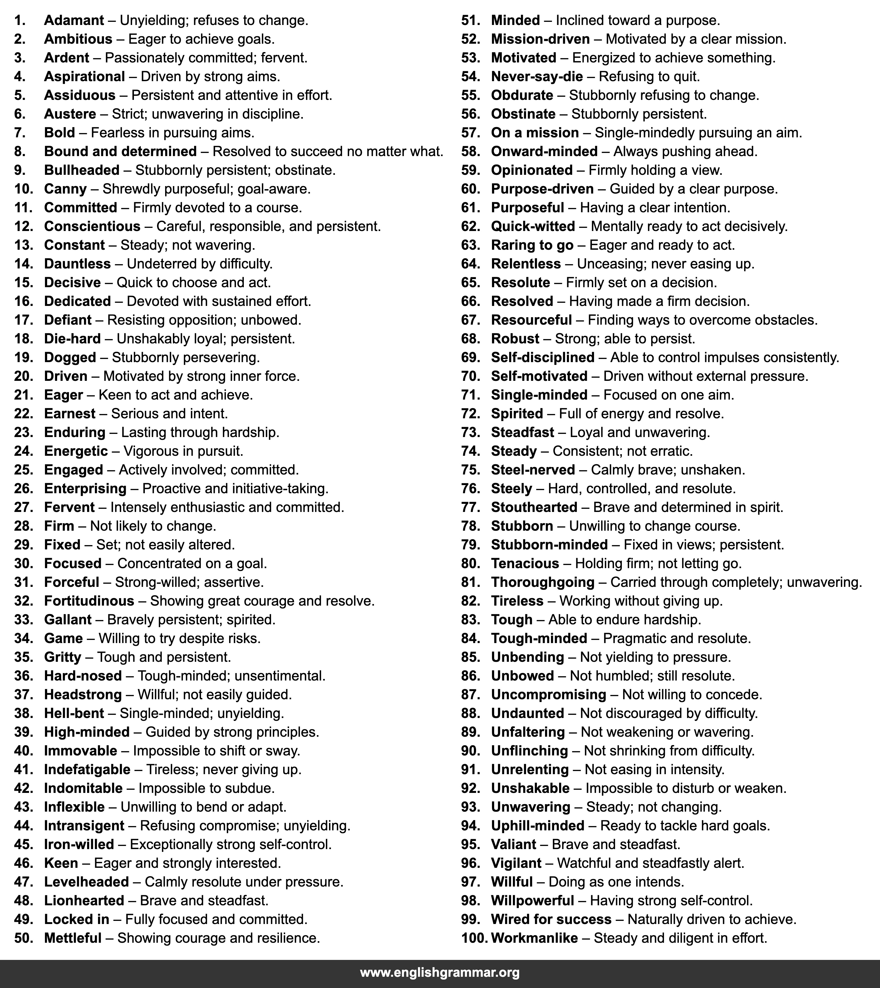 100 Other Words for