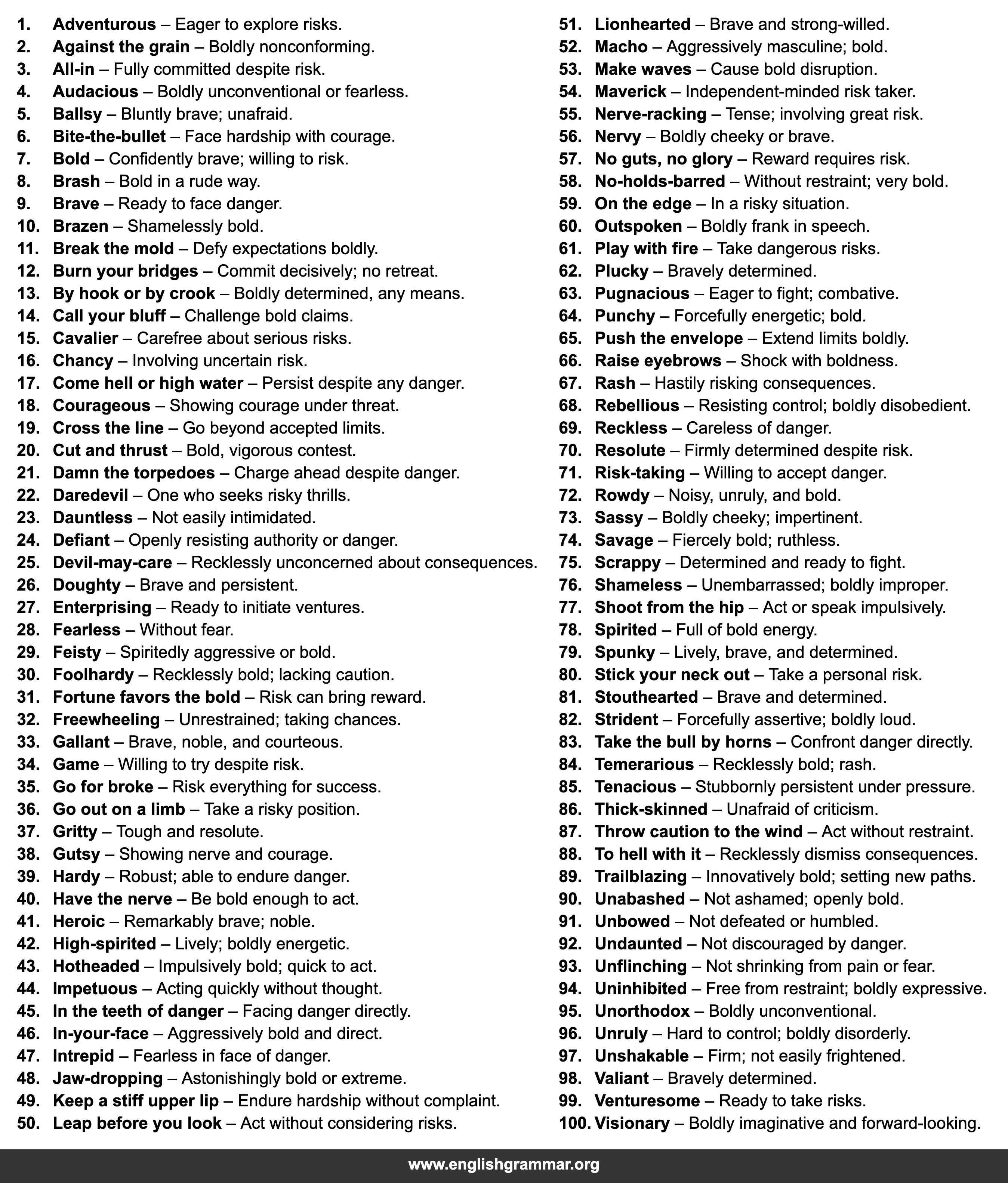 100 Other Words for