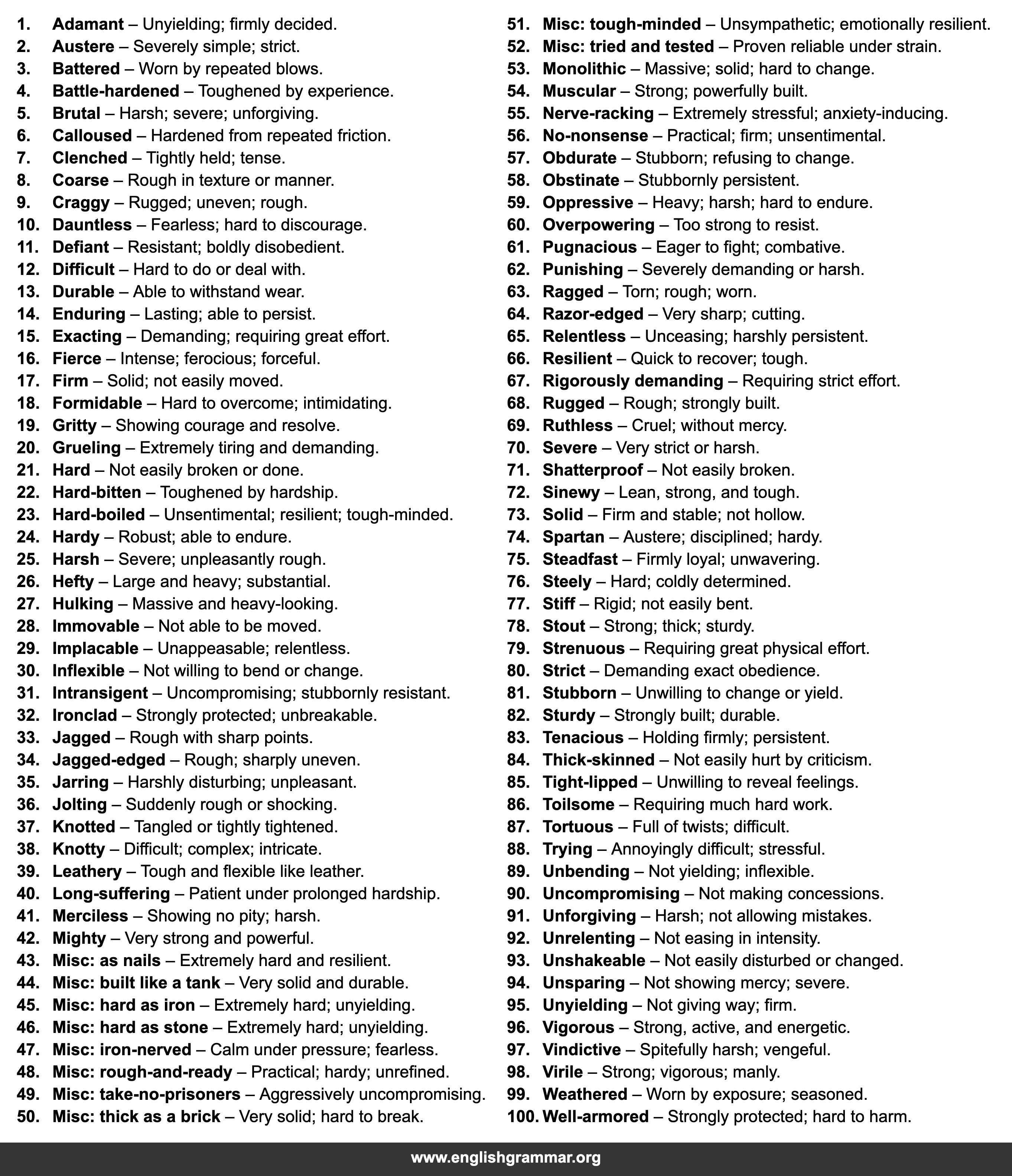 100 Other Words for