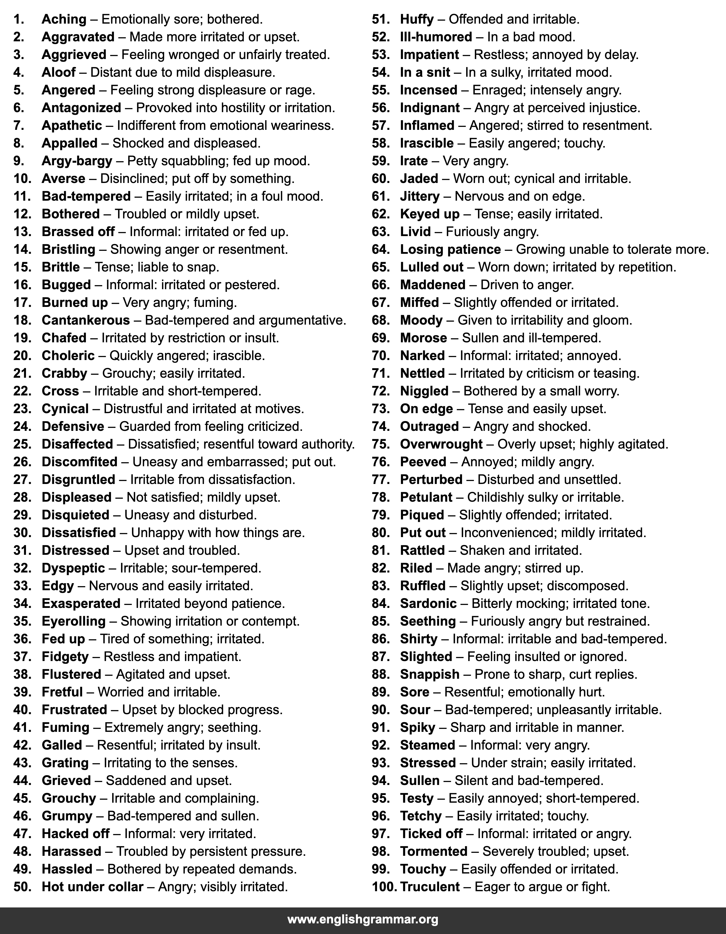 100 Words to Use Instead of