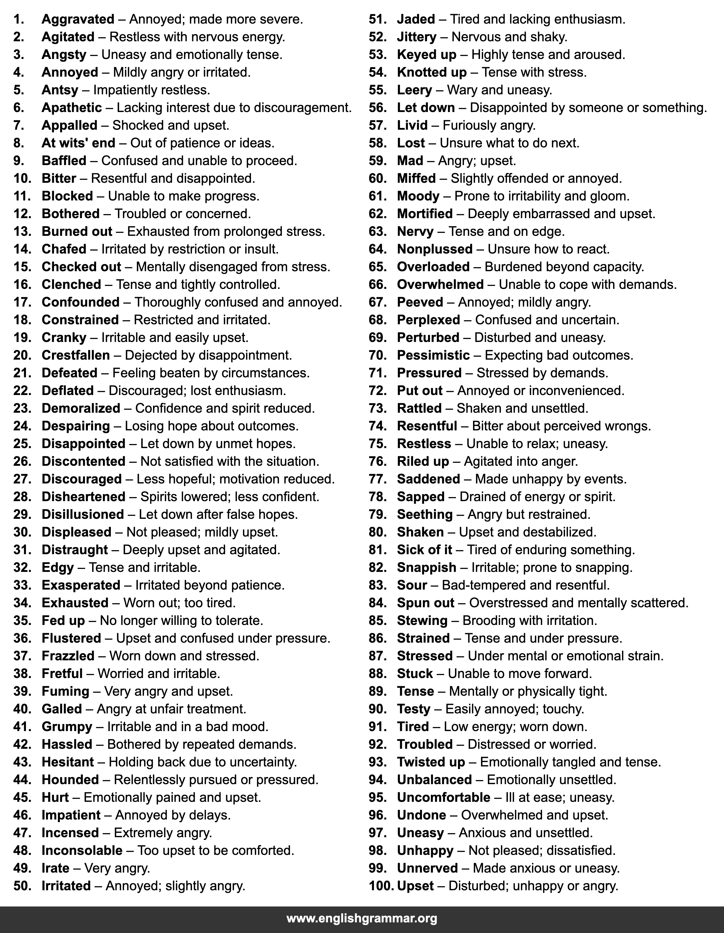 100 Words to Use Instead of