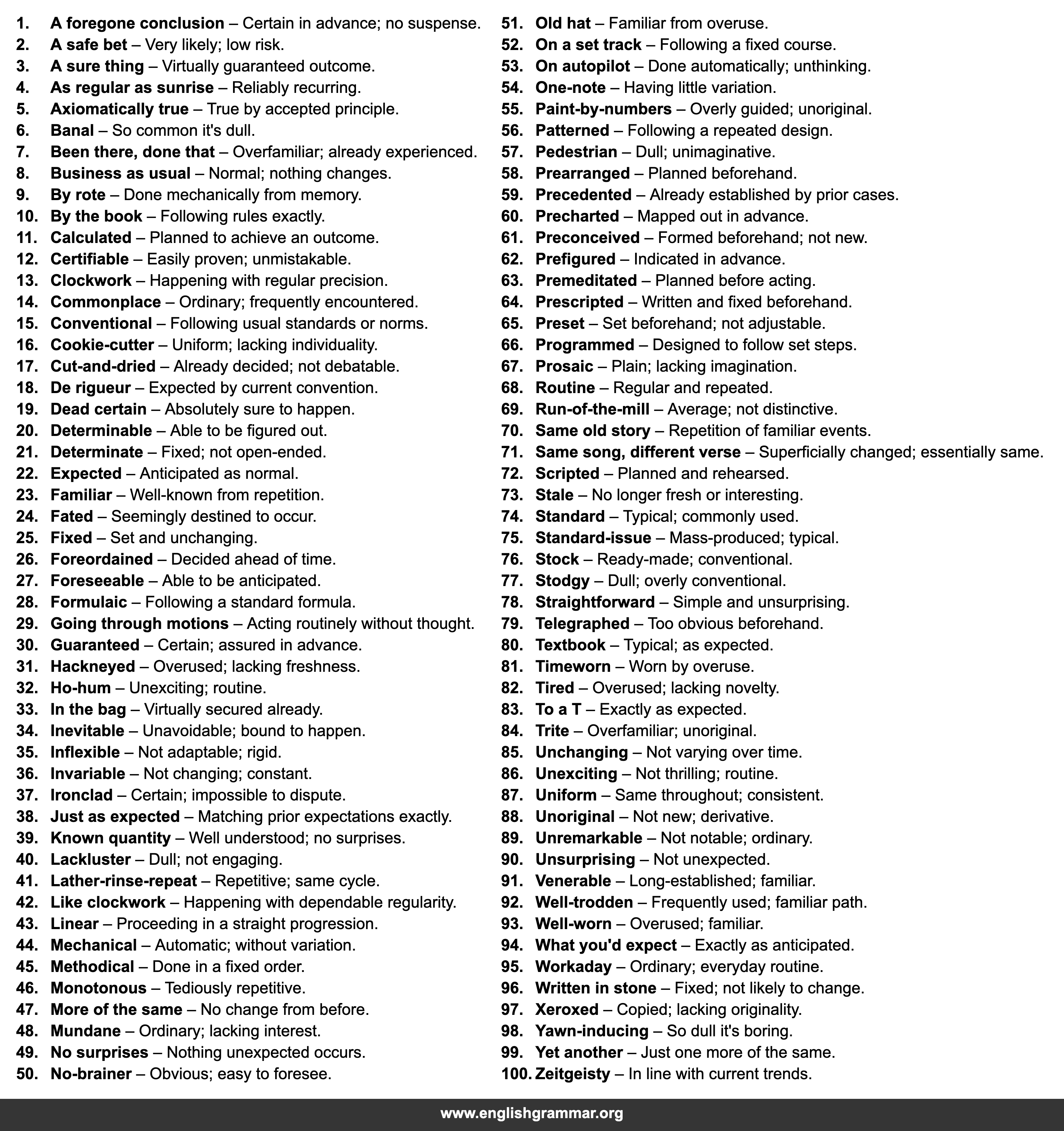 100 Words to Use Instead of