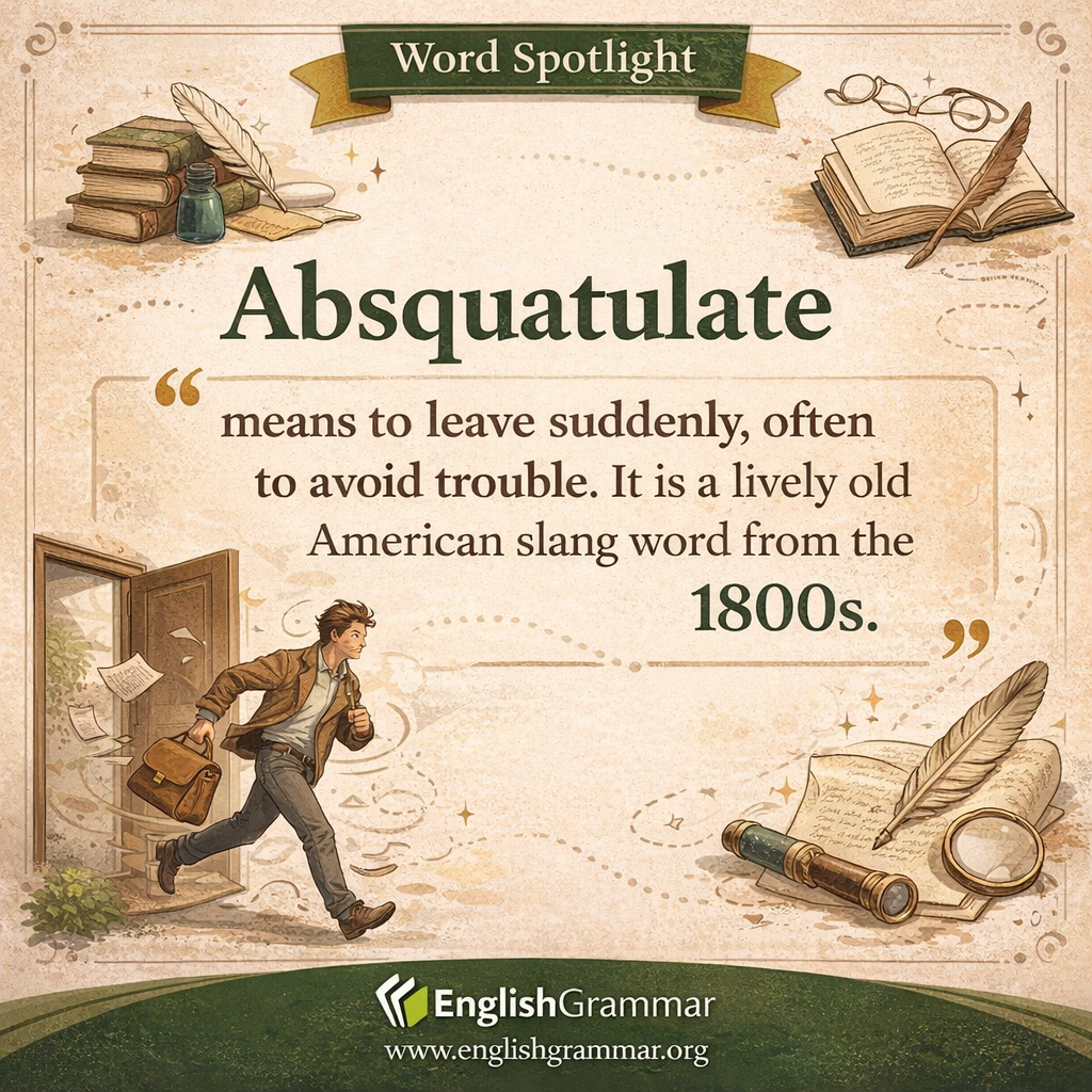 Absquatulate