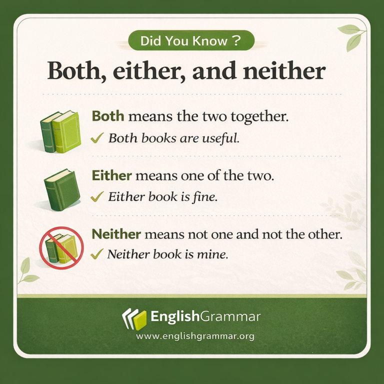 Both, either, and neither: what each one means