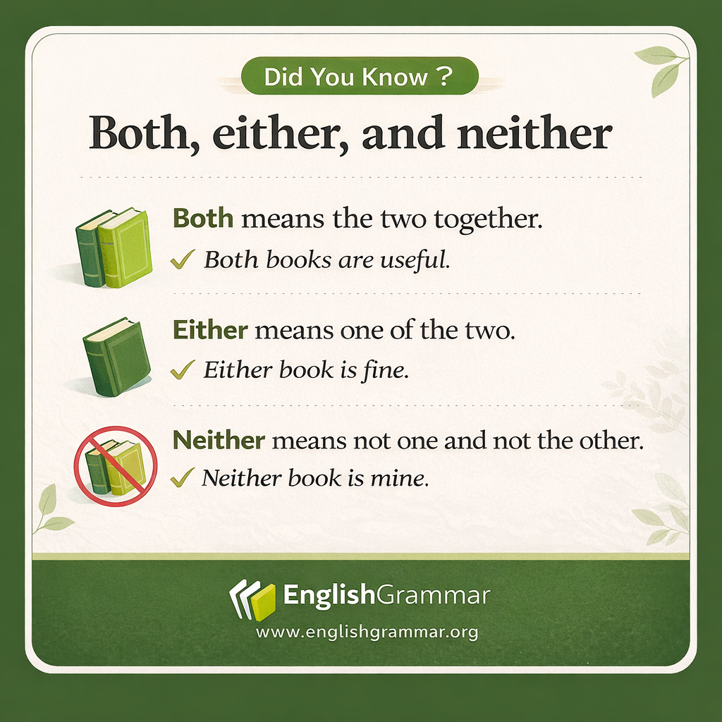 Both, either, and neither