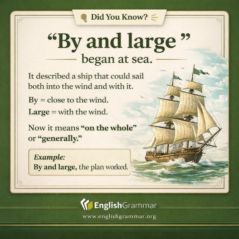 Large Mean Examples How “by and large” sailed into everyday English