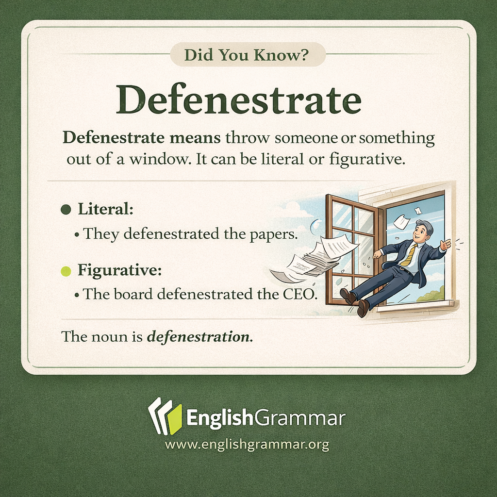 Defenestrate