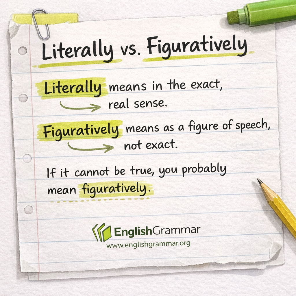 Literally vs. Figuratively