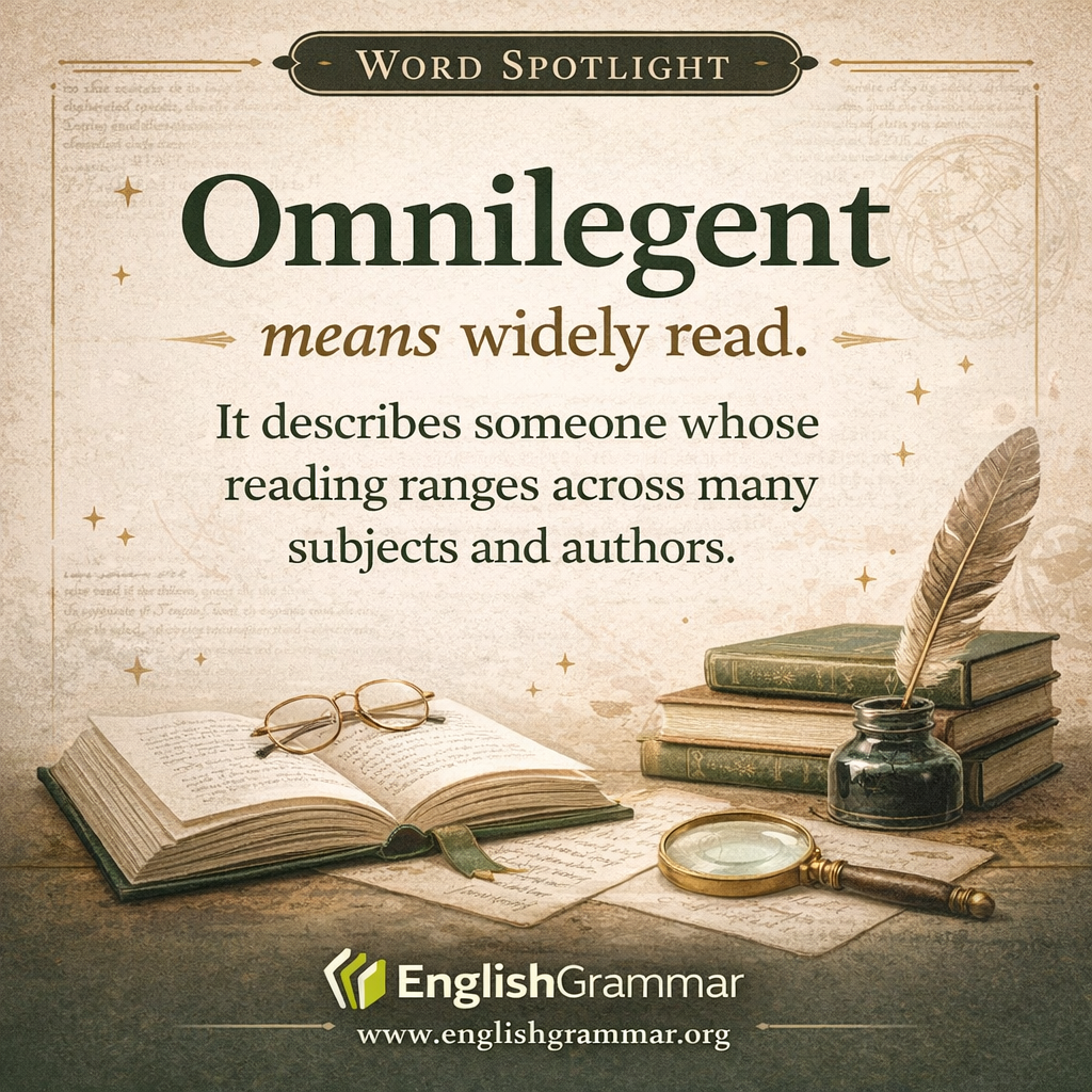Omnilegent: a rare word for someone widely read