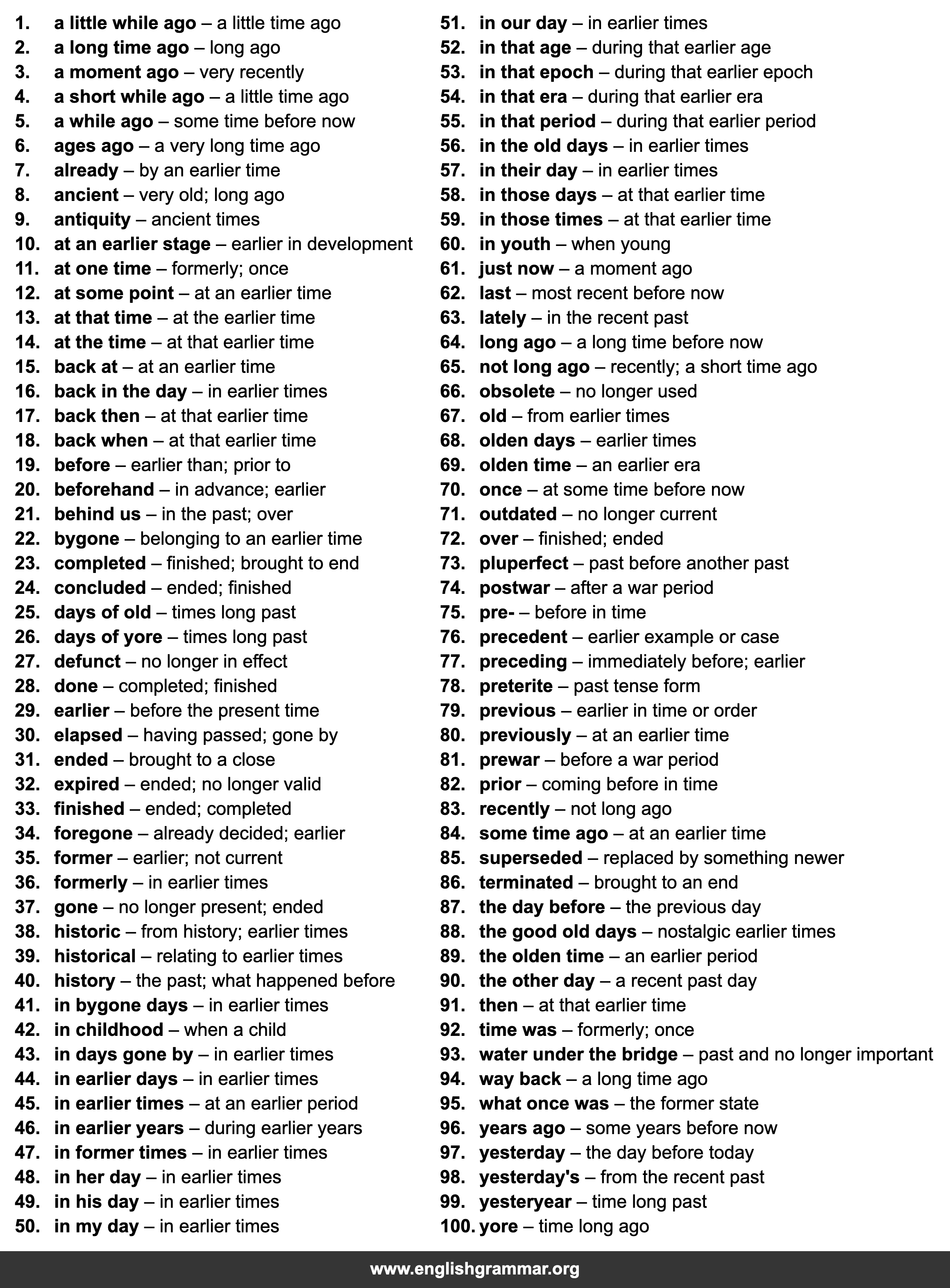 100 Other Words for