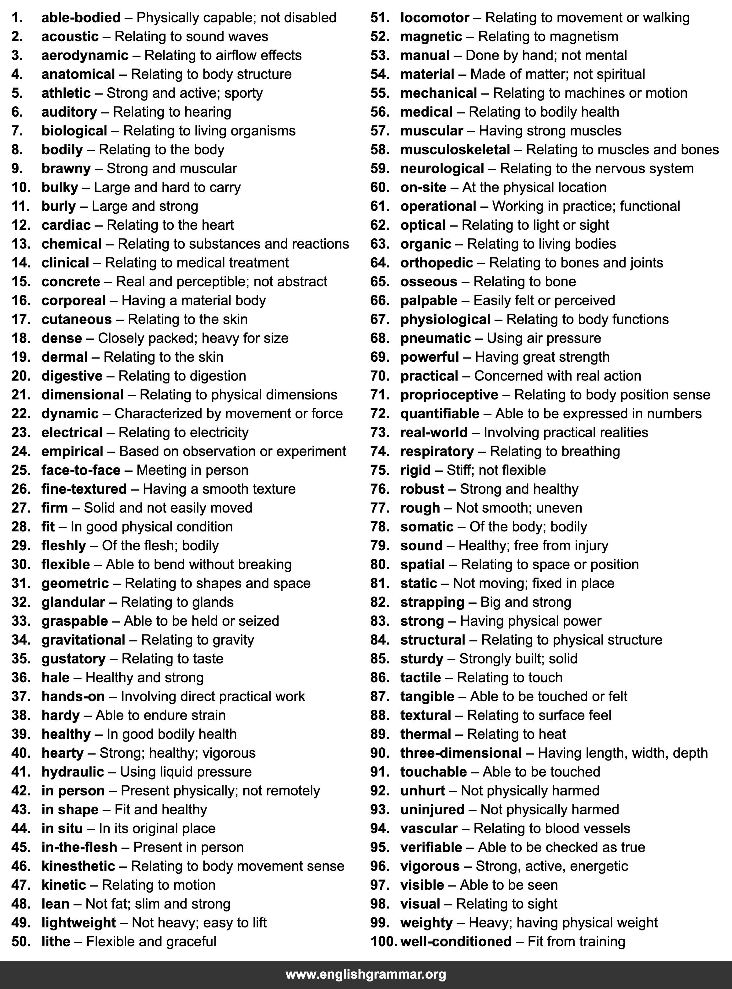 100 Other Words for