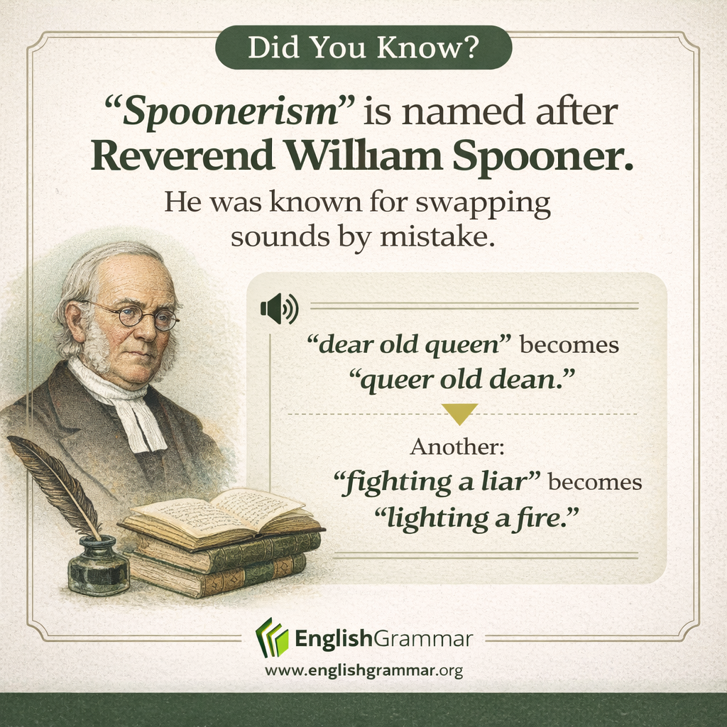 "Spoonerism" is named after a real person.