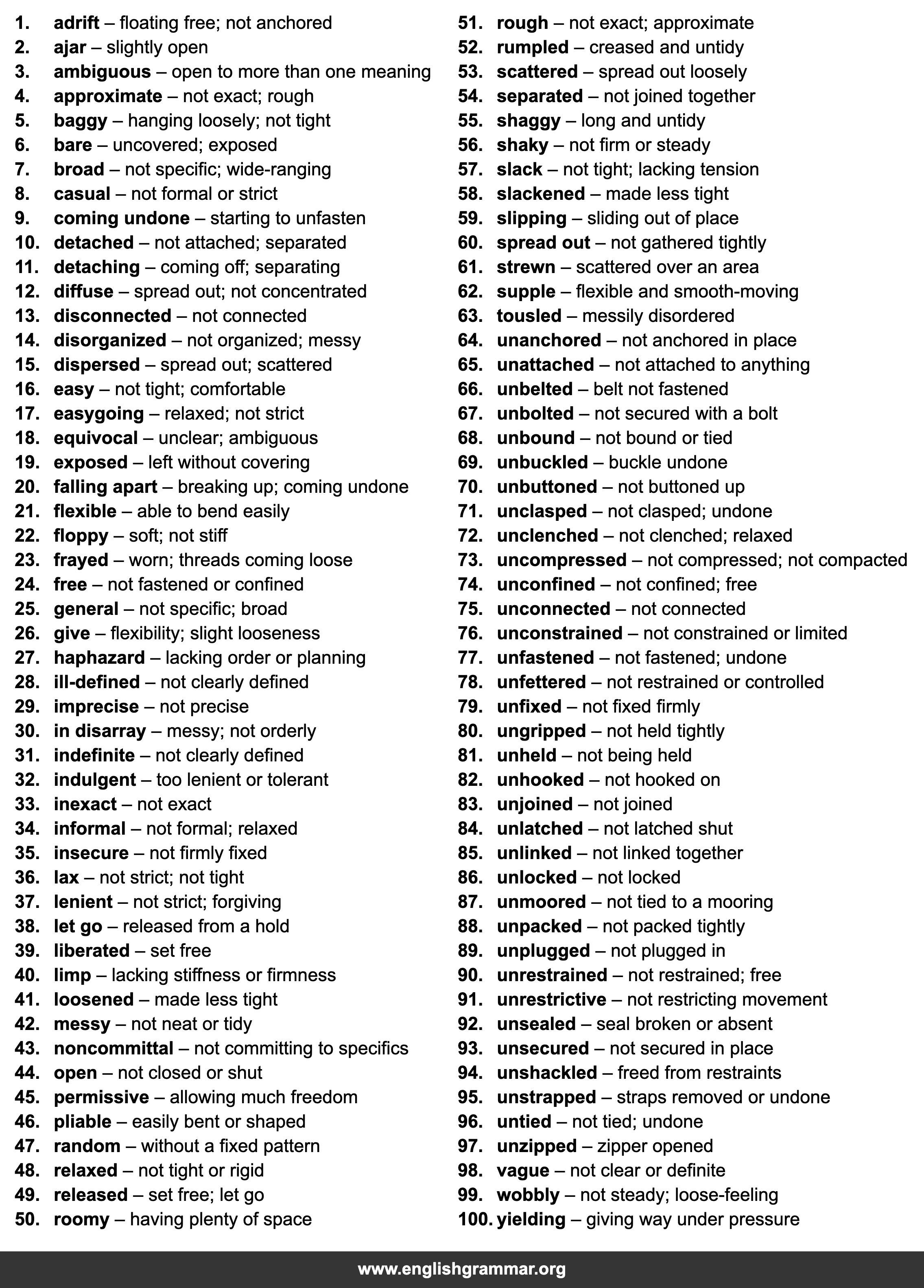 100 Words to Use Instead of