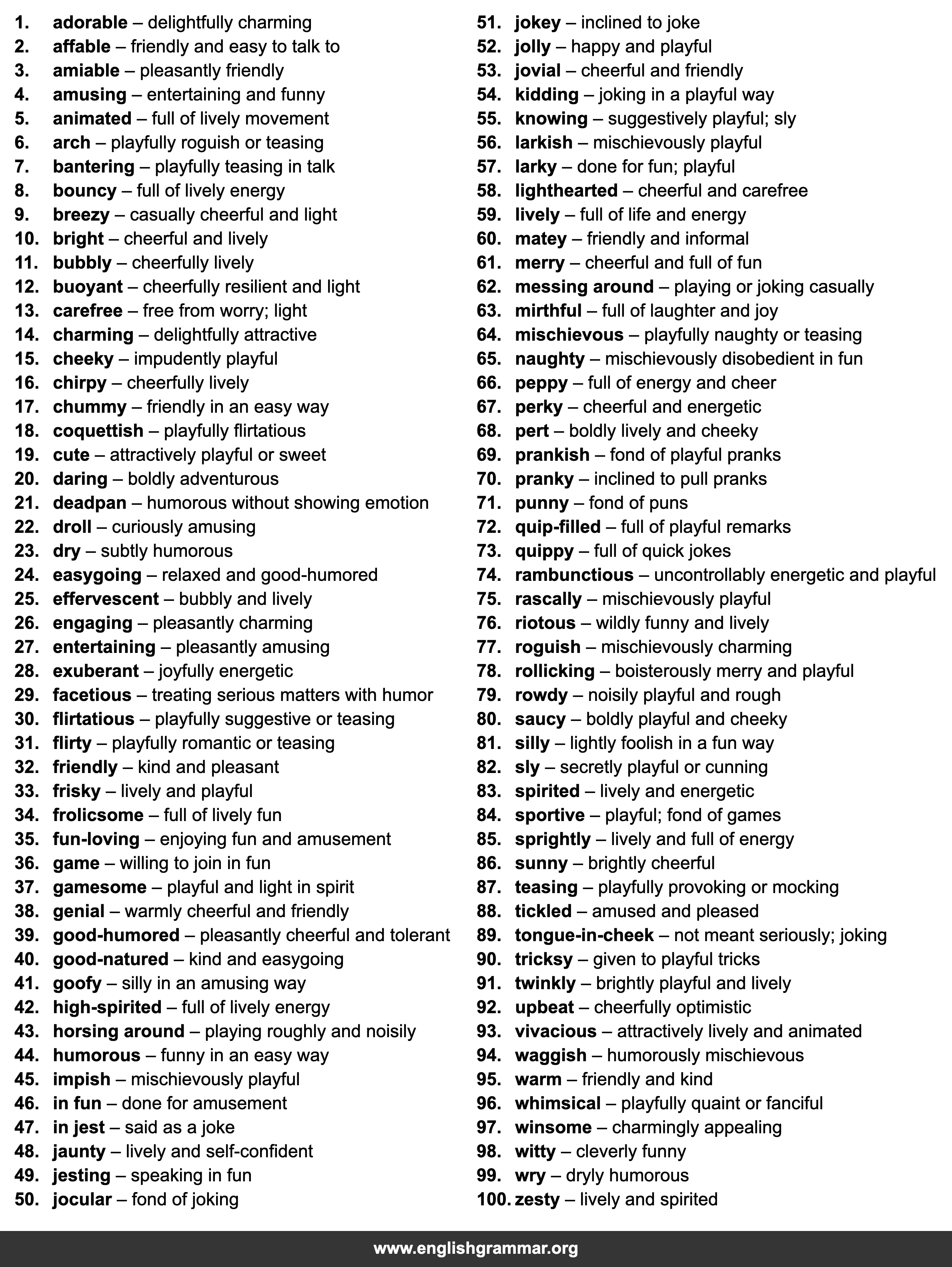 100 Words to Use Instead of