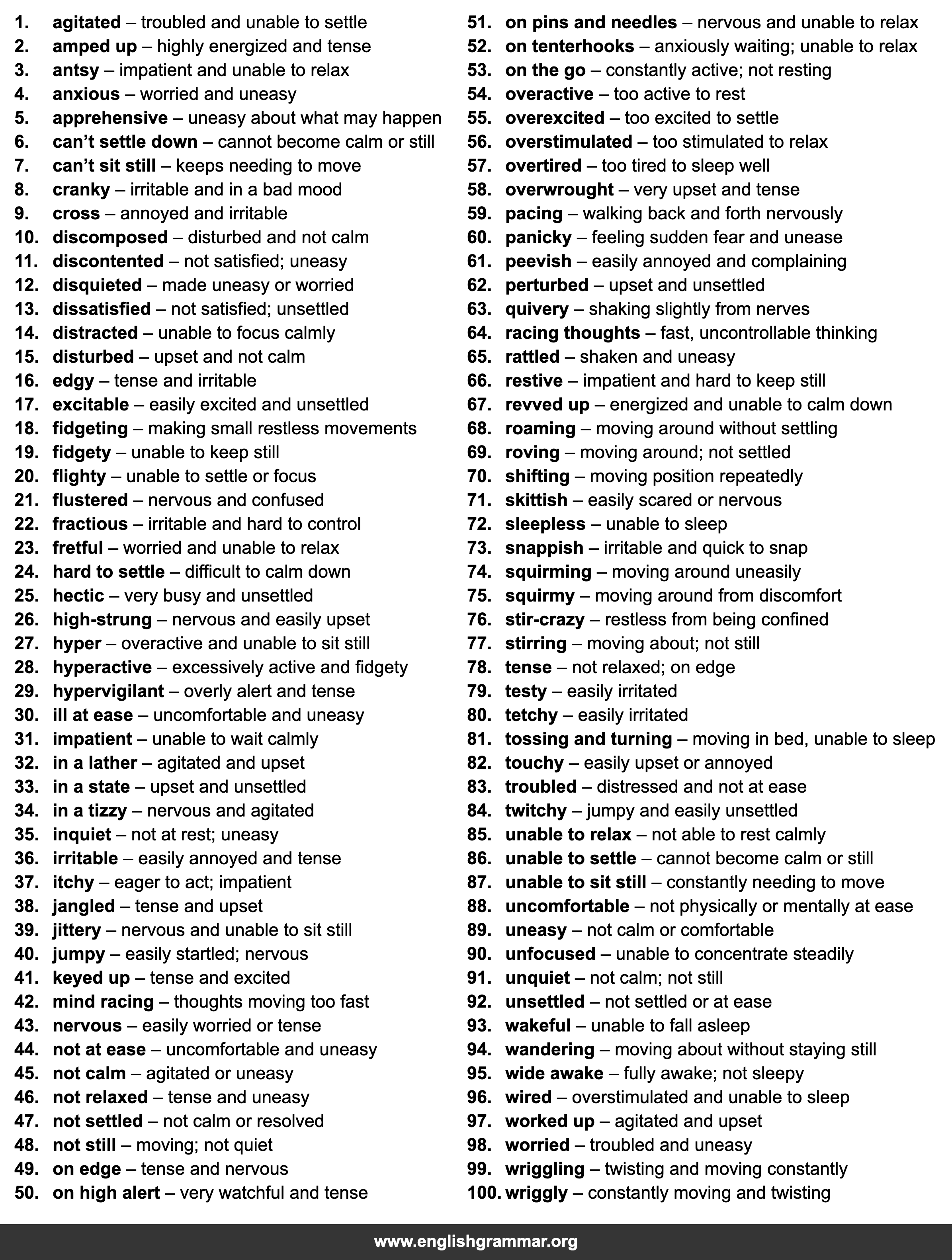 100 Words to Use Instead of
