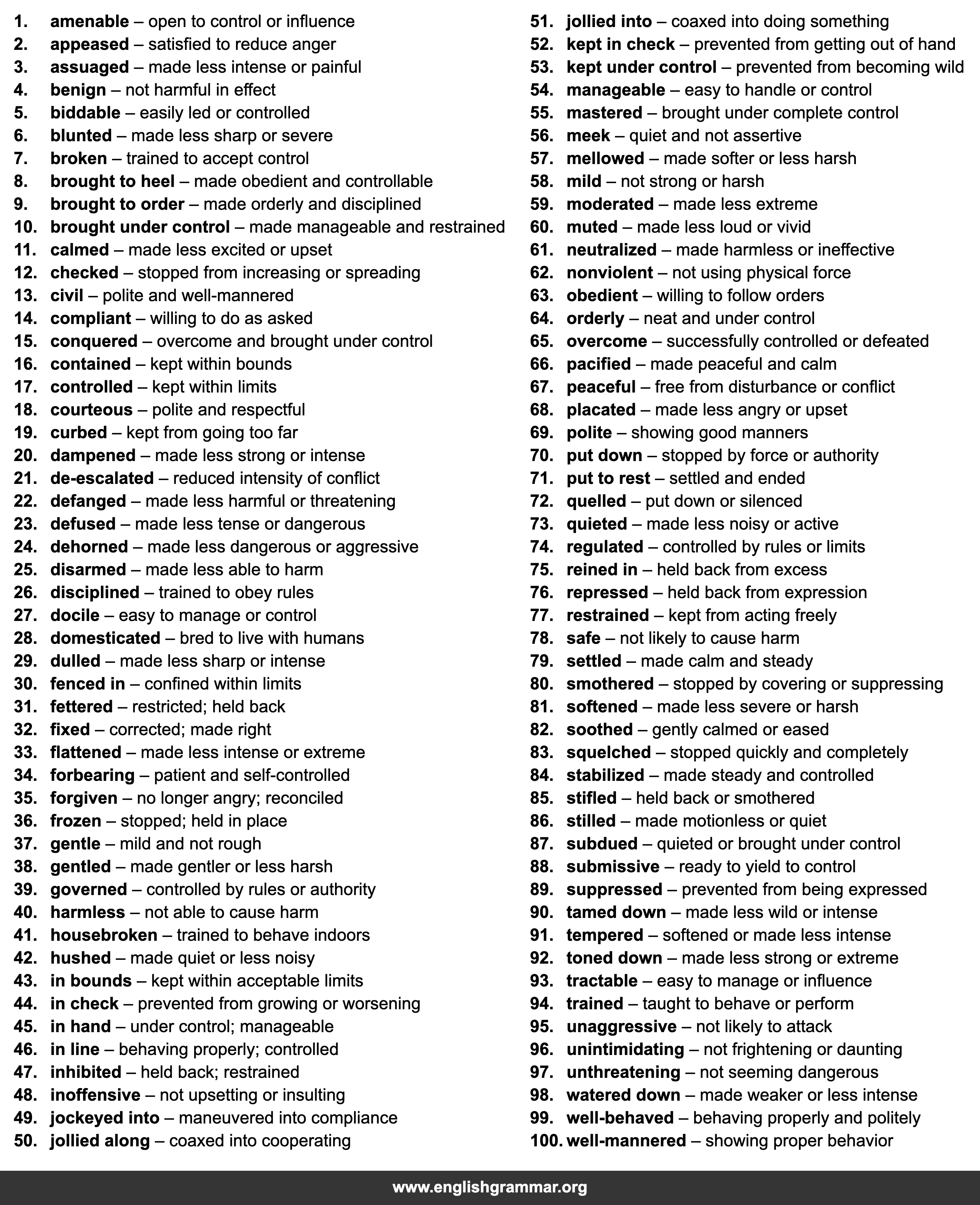 100 Words to Use Instead of