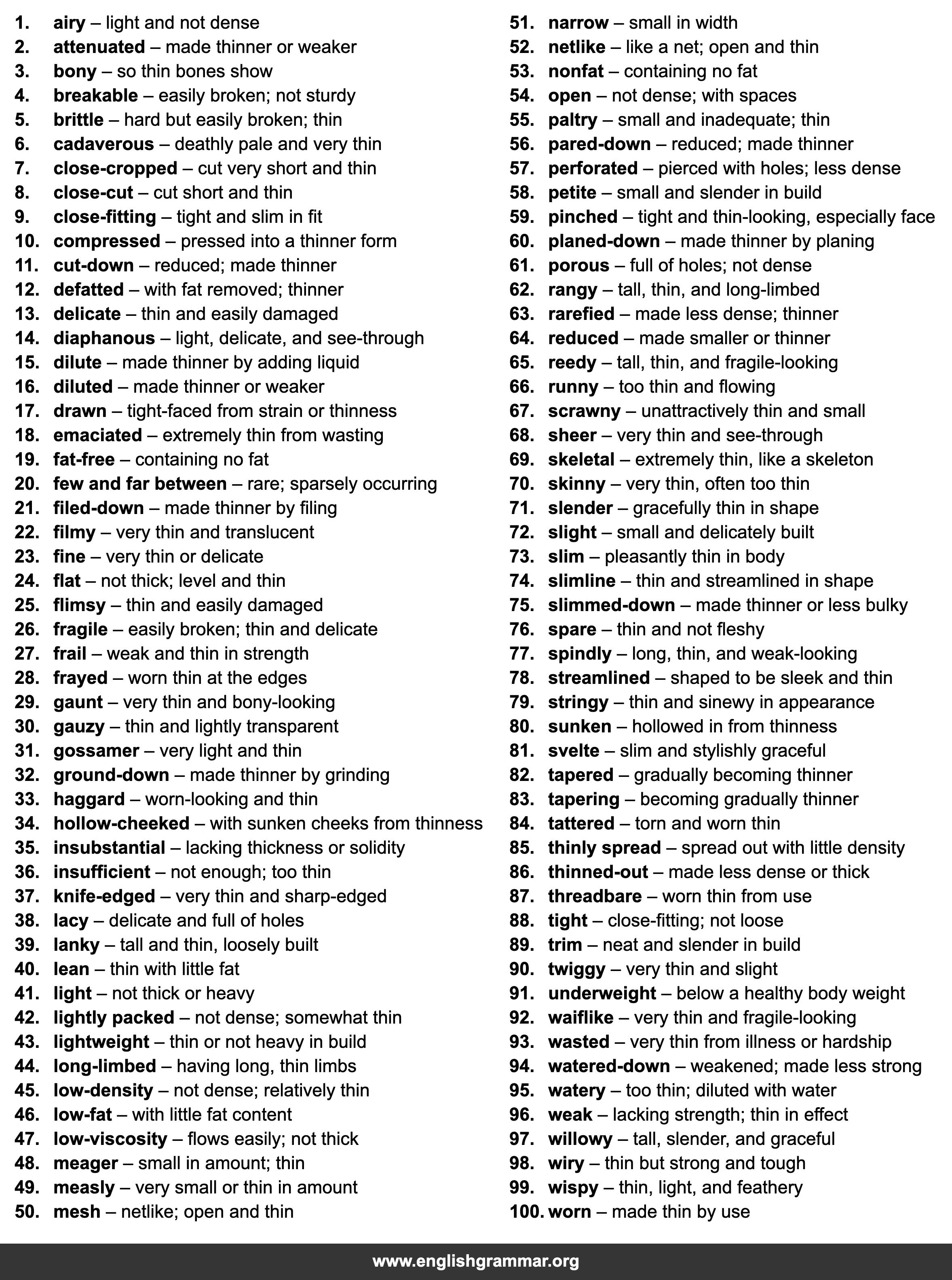 100 Words to Use Instead of