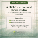 Cliche Files Example What a cliché is, and why writers avoid it