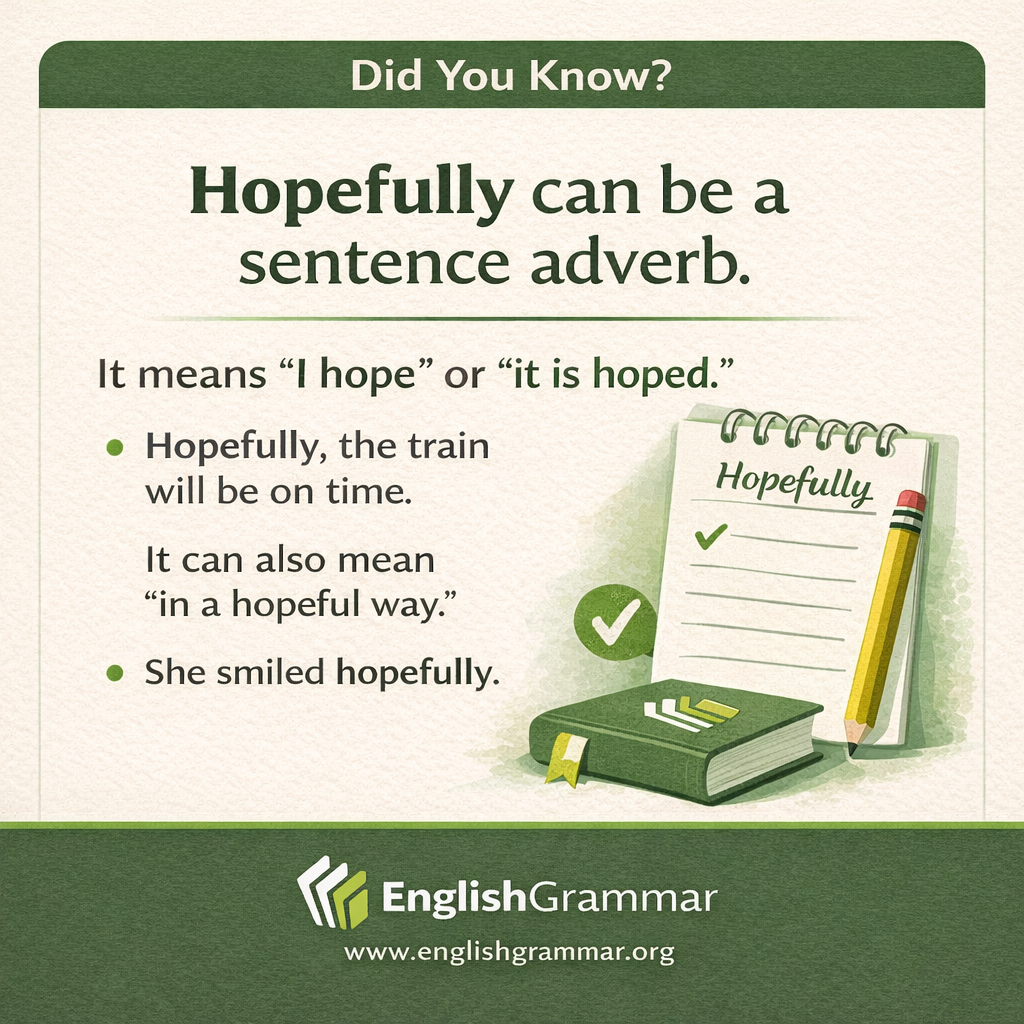 Hopefully as a sentence adverb