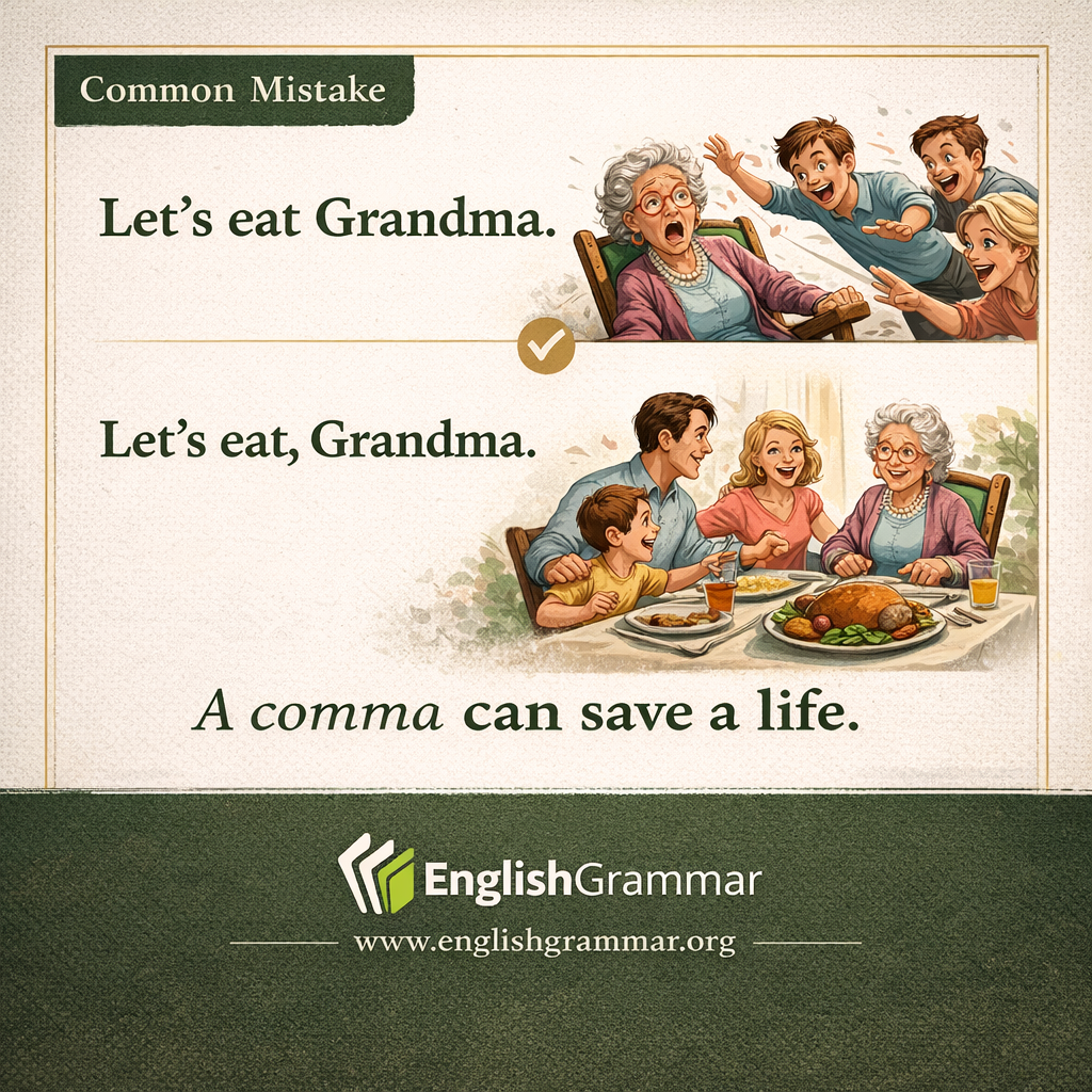 “Let’s eat Grandma” vs. Let’s eat, Grandma”