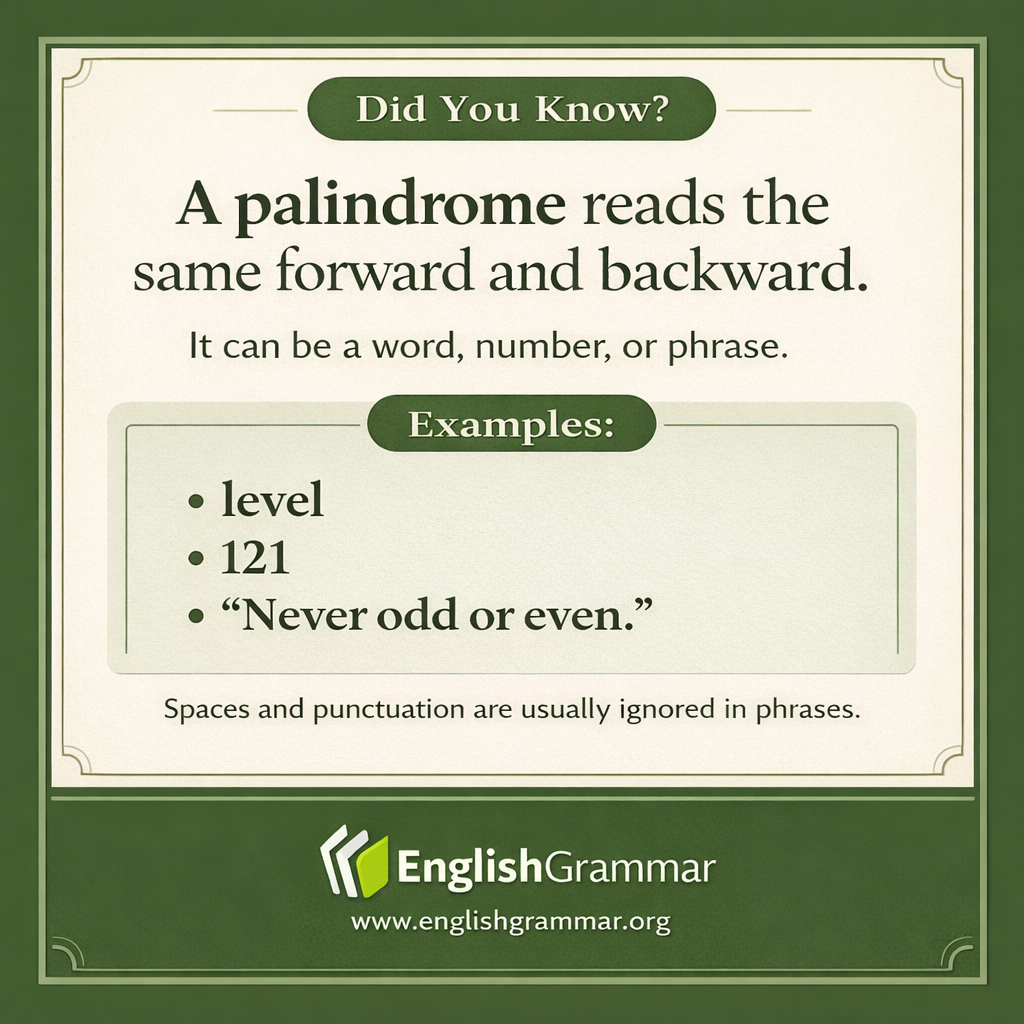 Palindromes