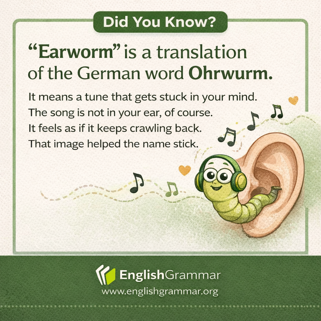 Why "earworm" is called an earworm