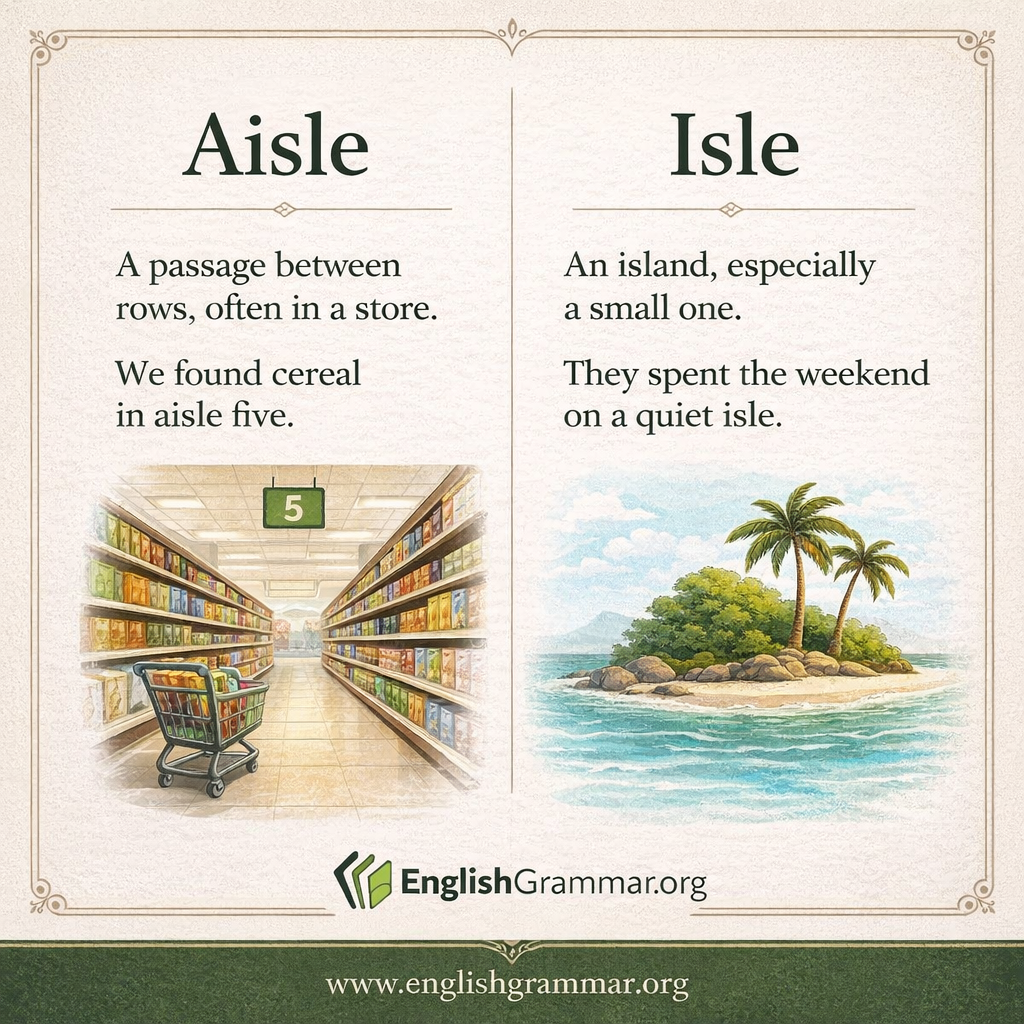 Aisle vs. Isle