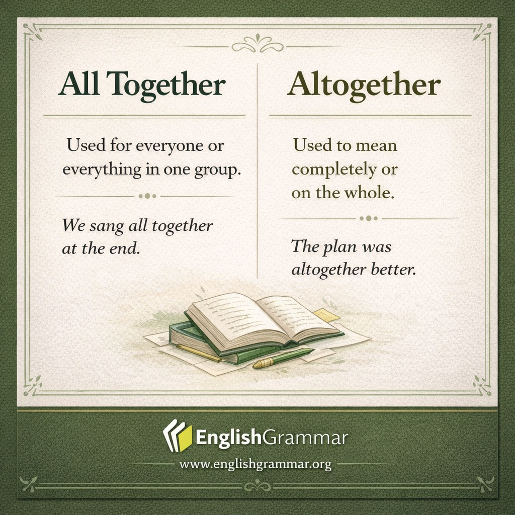 All Together vs. Altogether