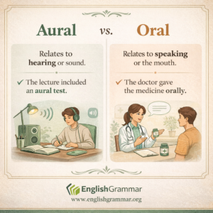 Aural vs. oral: what is the difference?