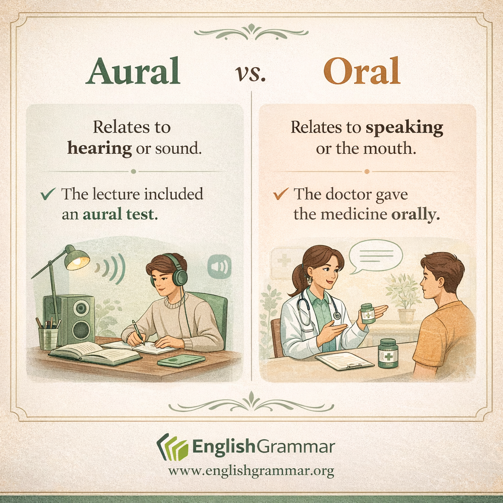 Aural vs. Oral