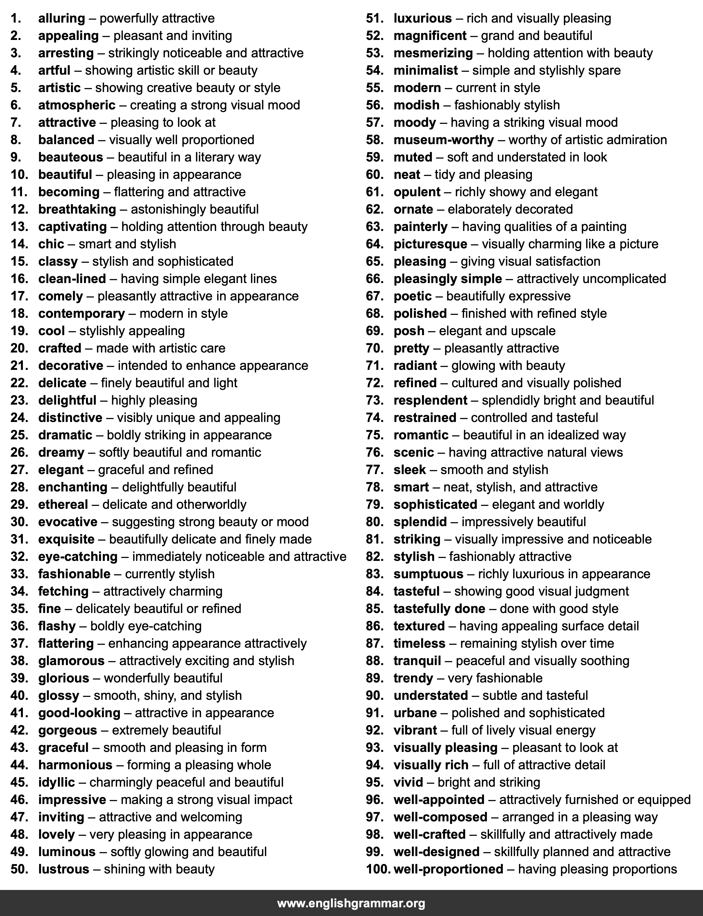 100 Best Synonyms for