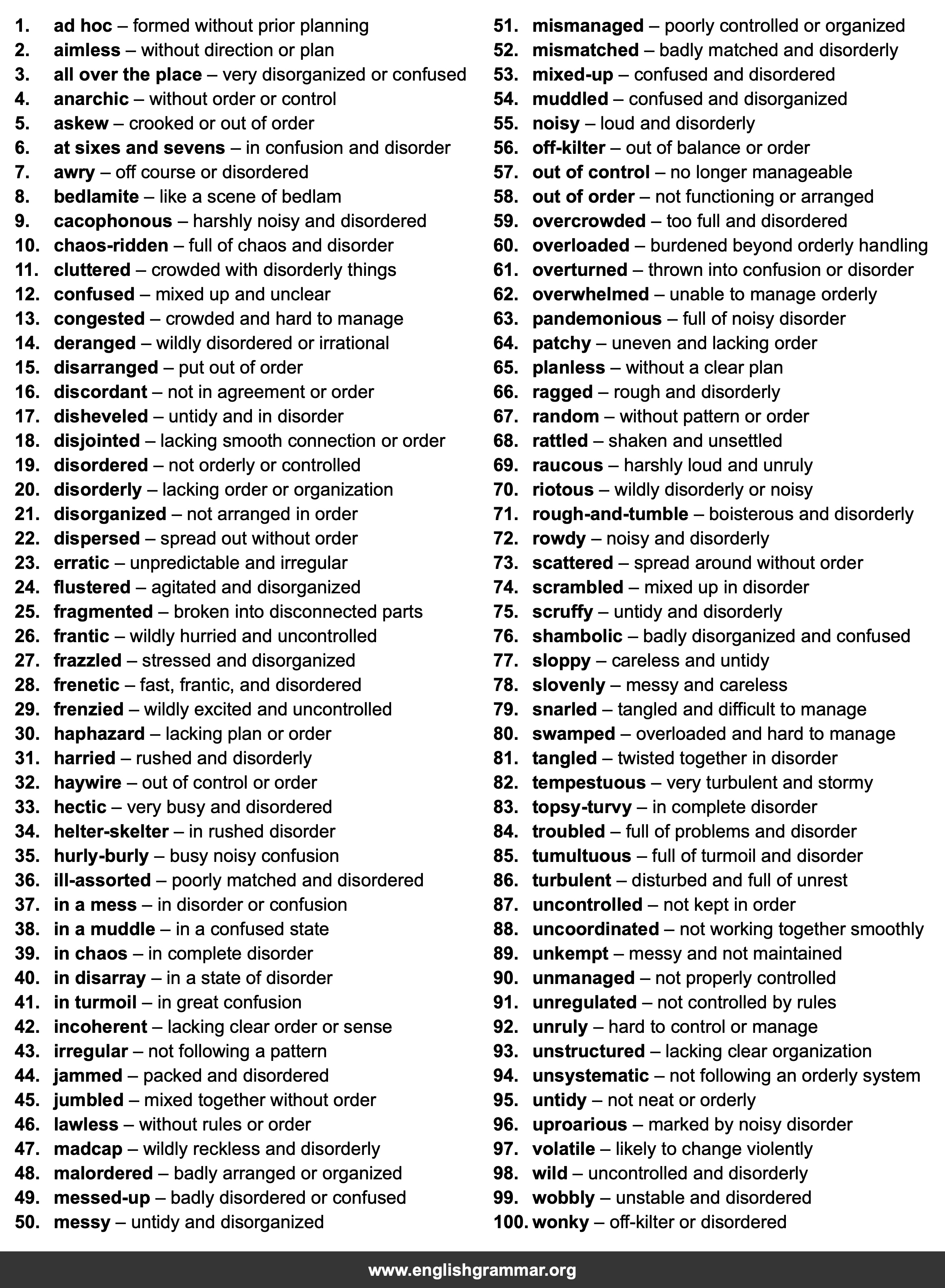 100 Best Synonyms for