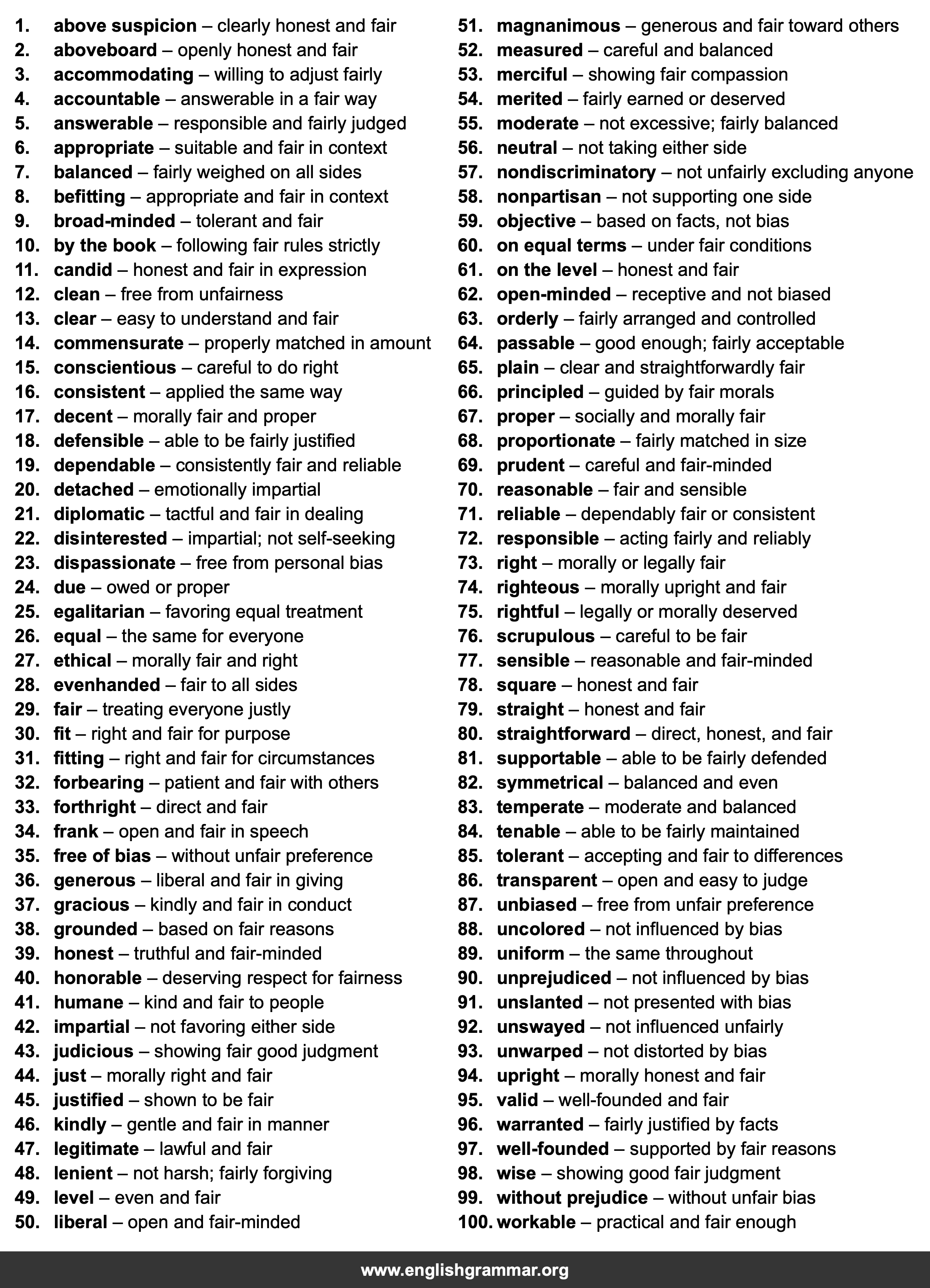 100 Best Synonyms for
