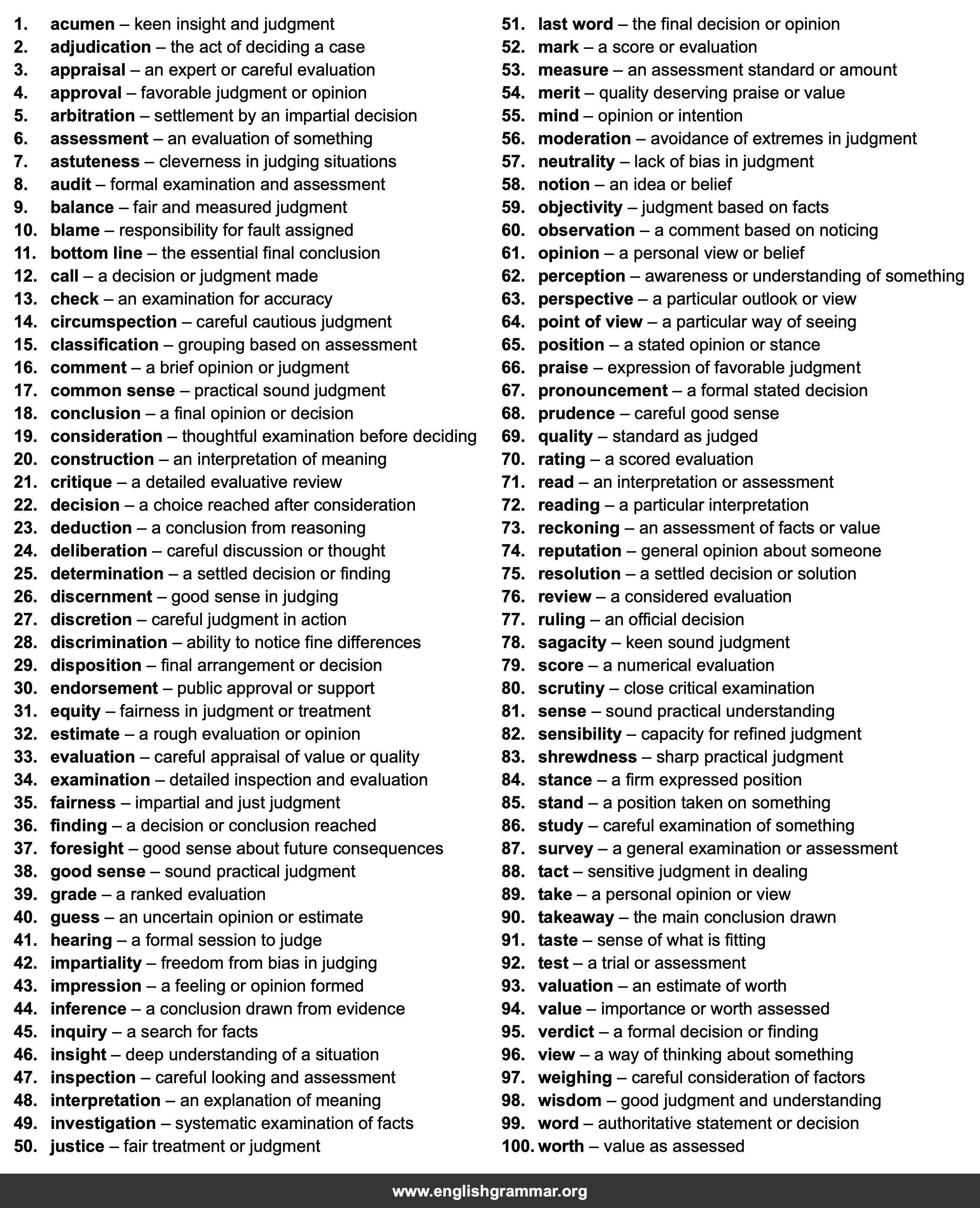 100 Best Synonyms for