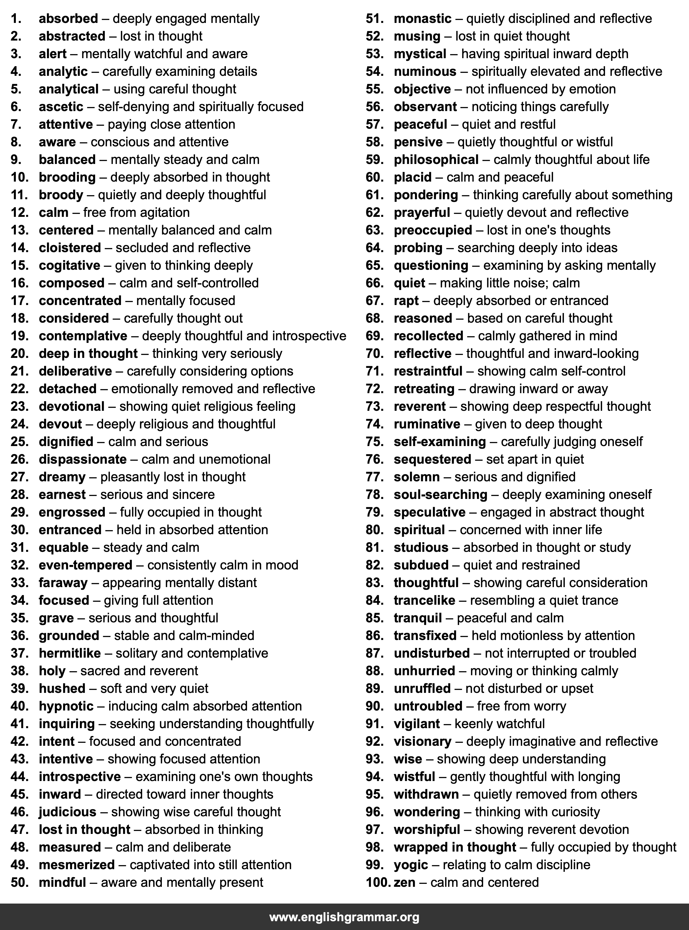 100 Best Synonyms for