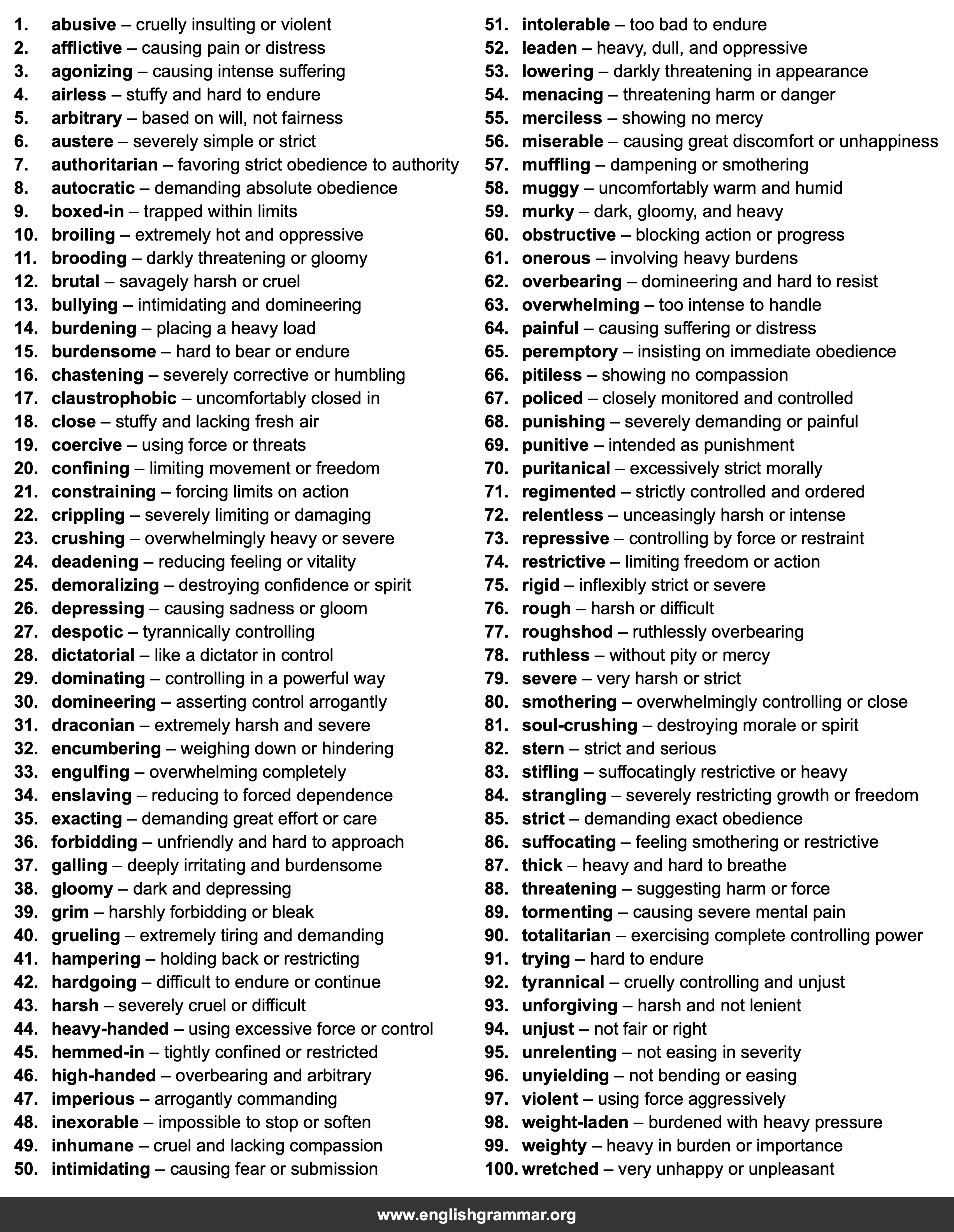 100 Best Synonyms for