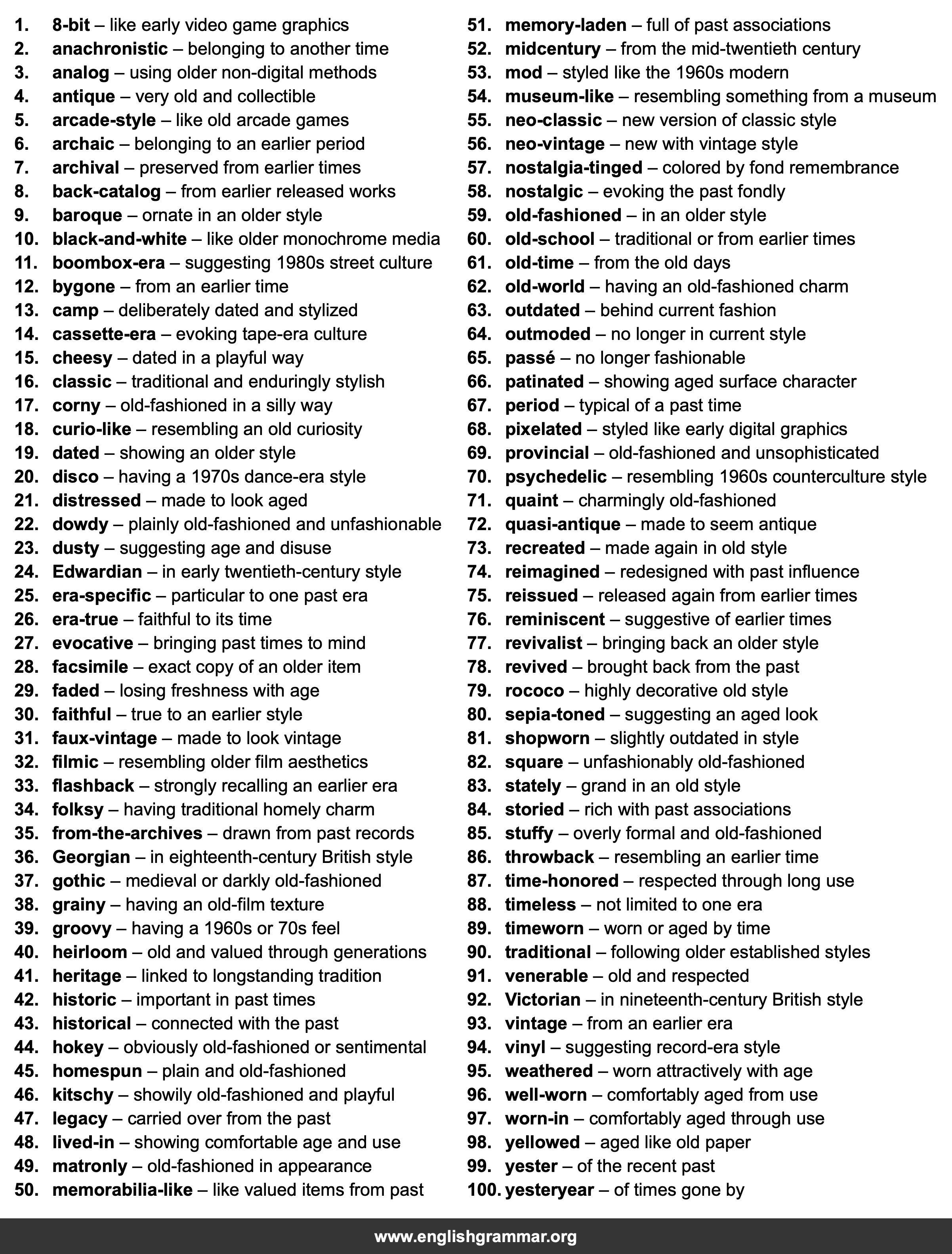 100 Best Synonyms for