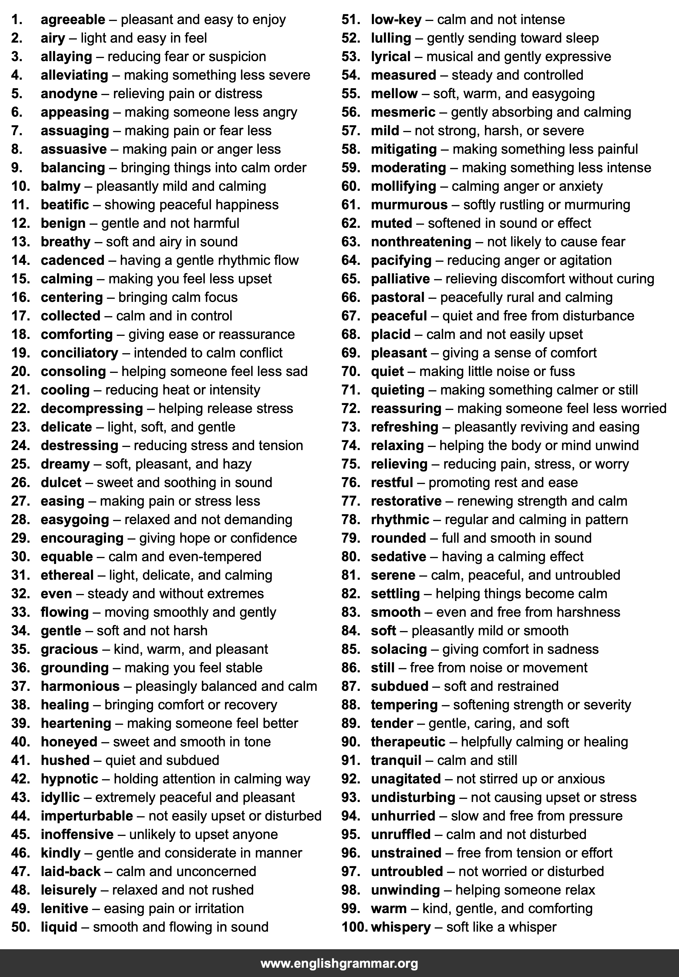 100 Best Synonyms for