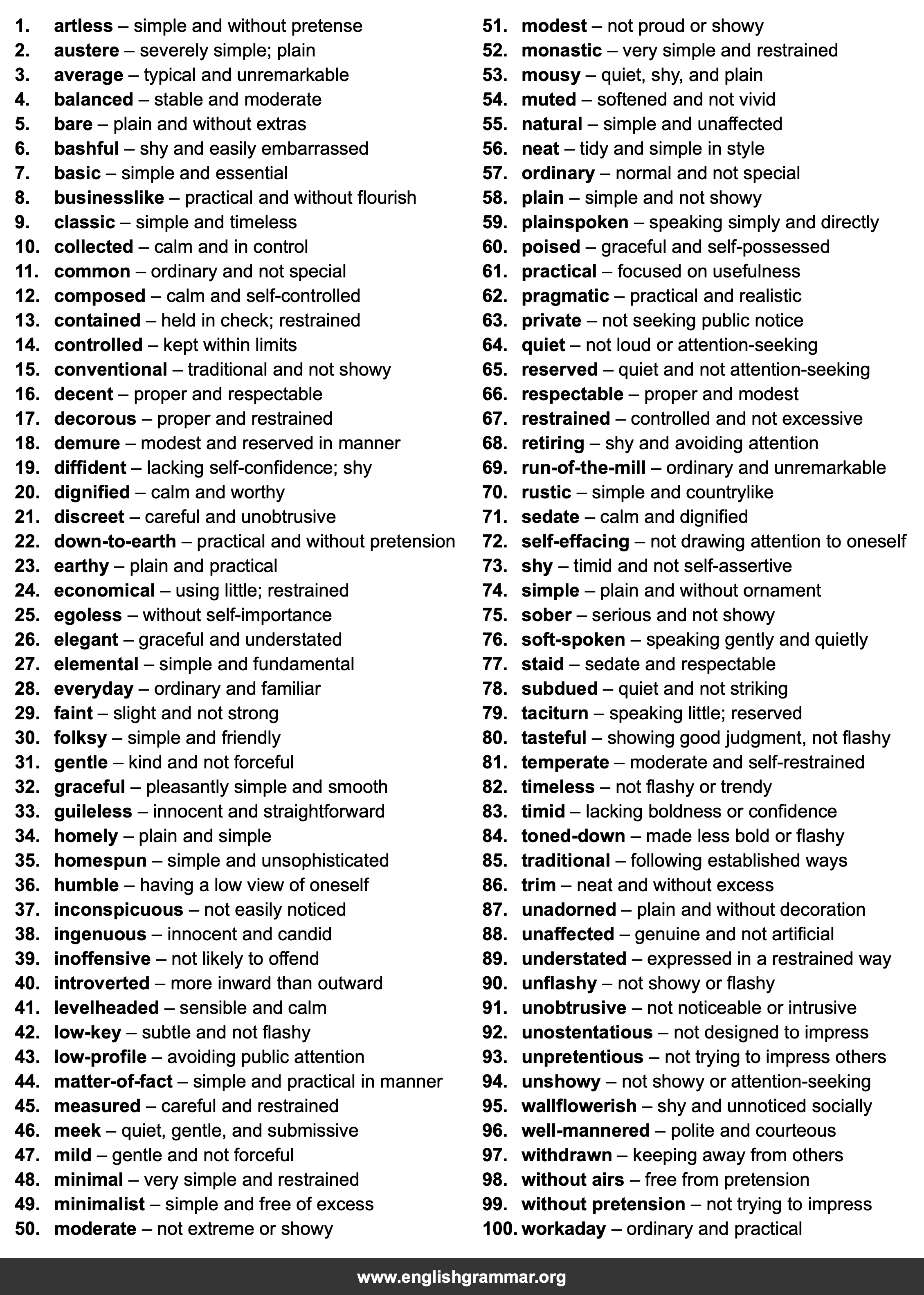 100 Best Synonyms for