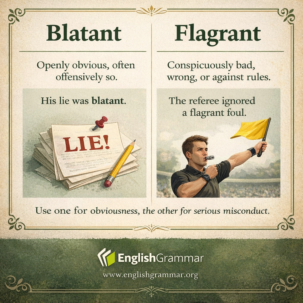 Blatant vs. Flagrant