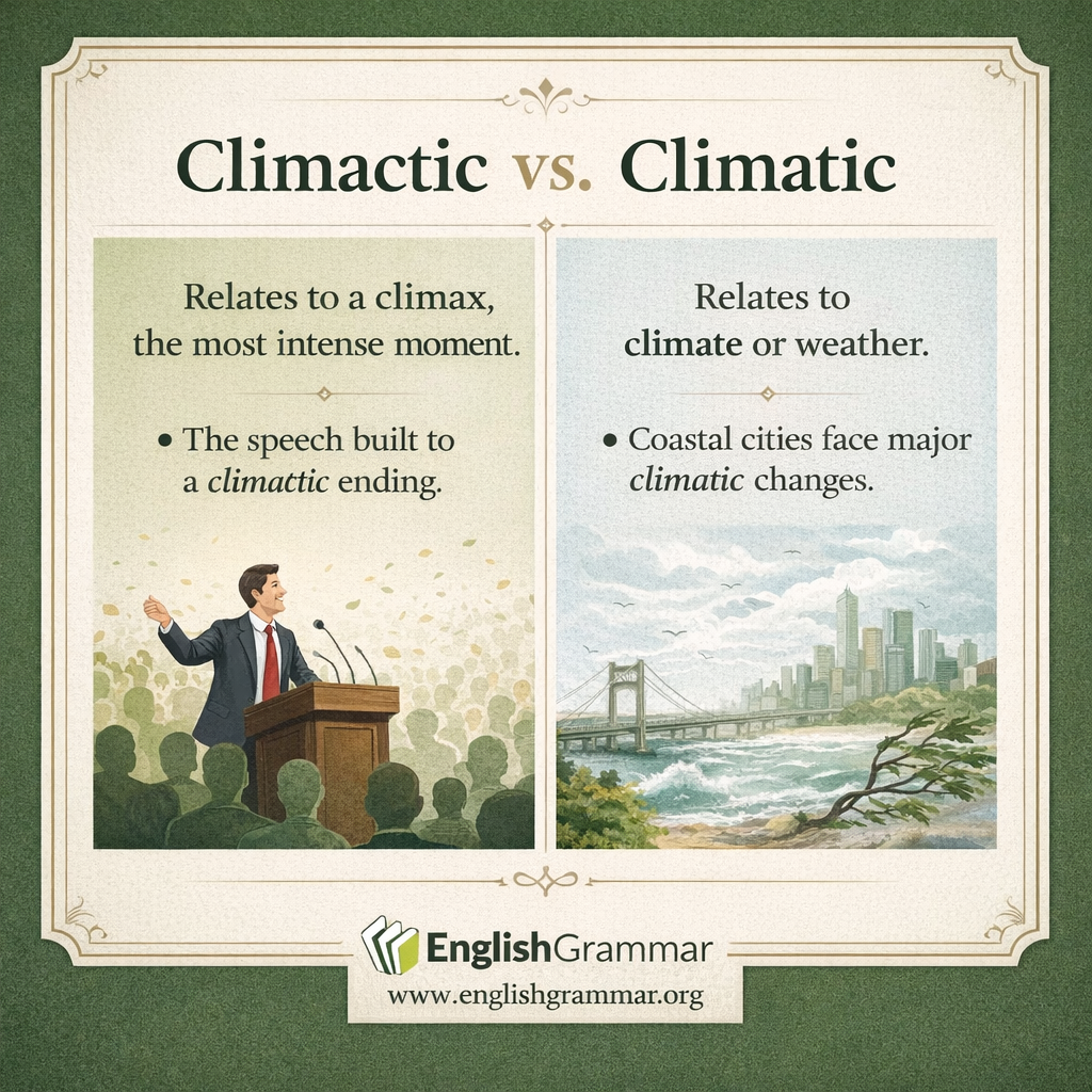 Climactic vs. Climatic