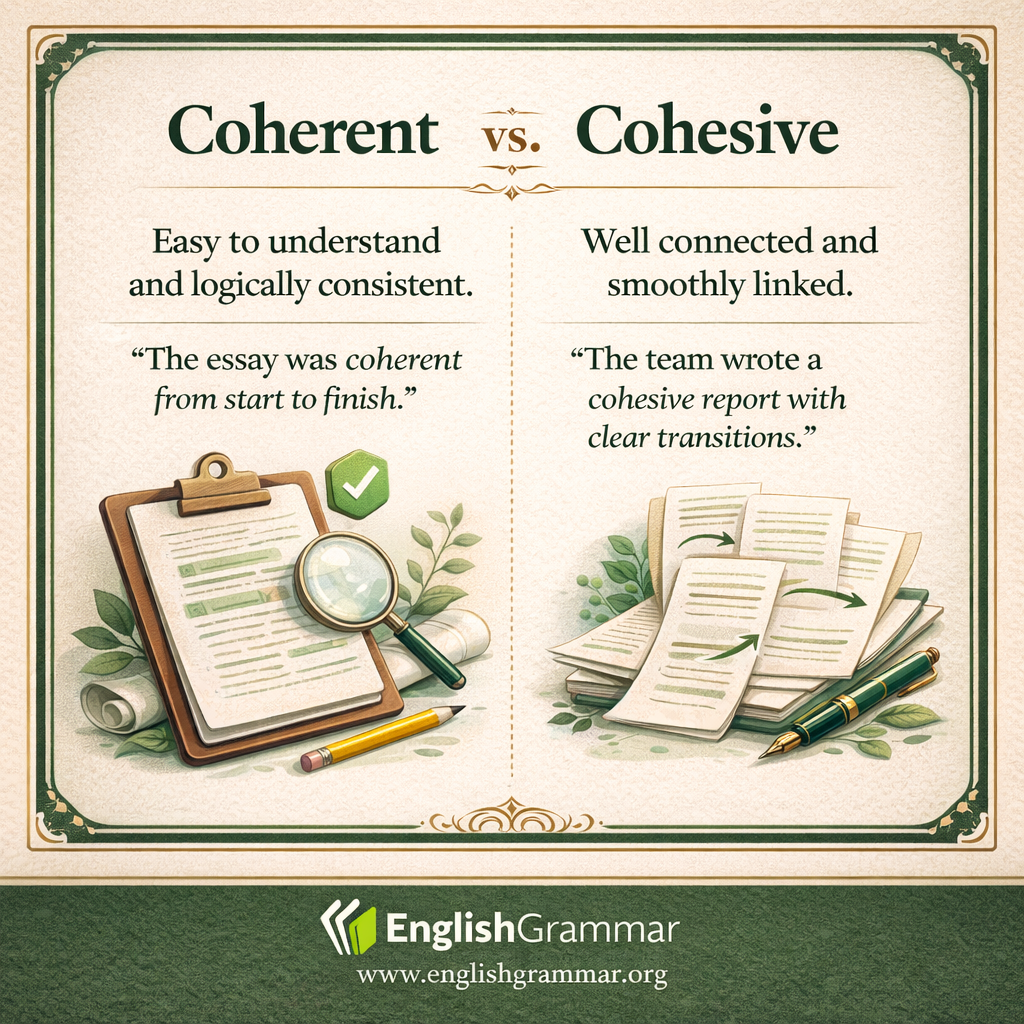 Coherent vs. Cohesive