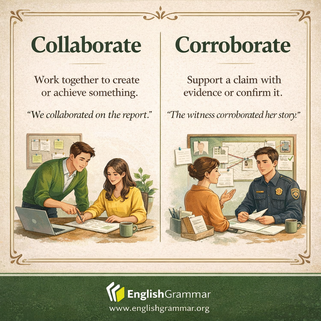 Collaborate vs. Corroborate
