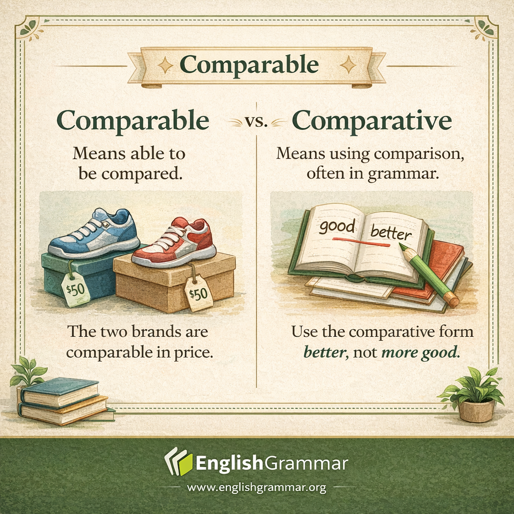 Comparable vs. Comparative