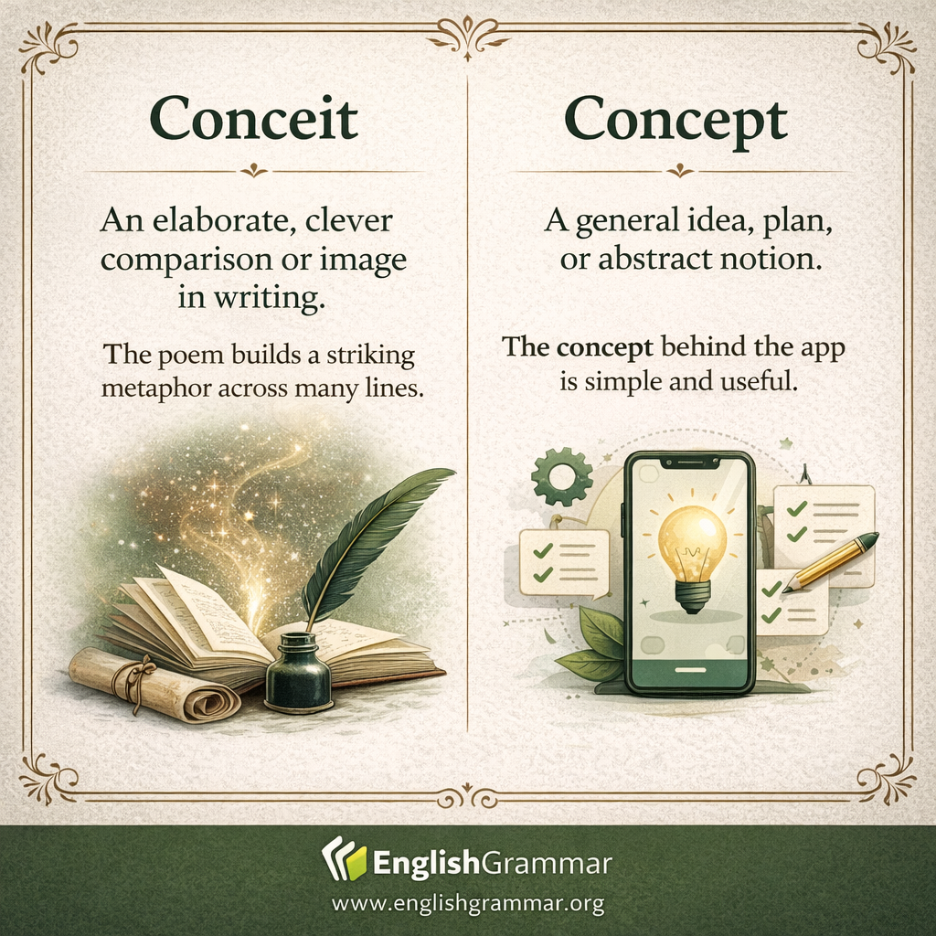 Conceit vs. Concept