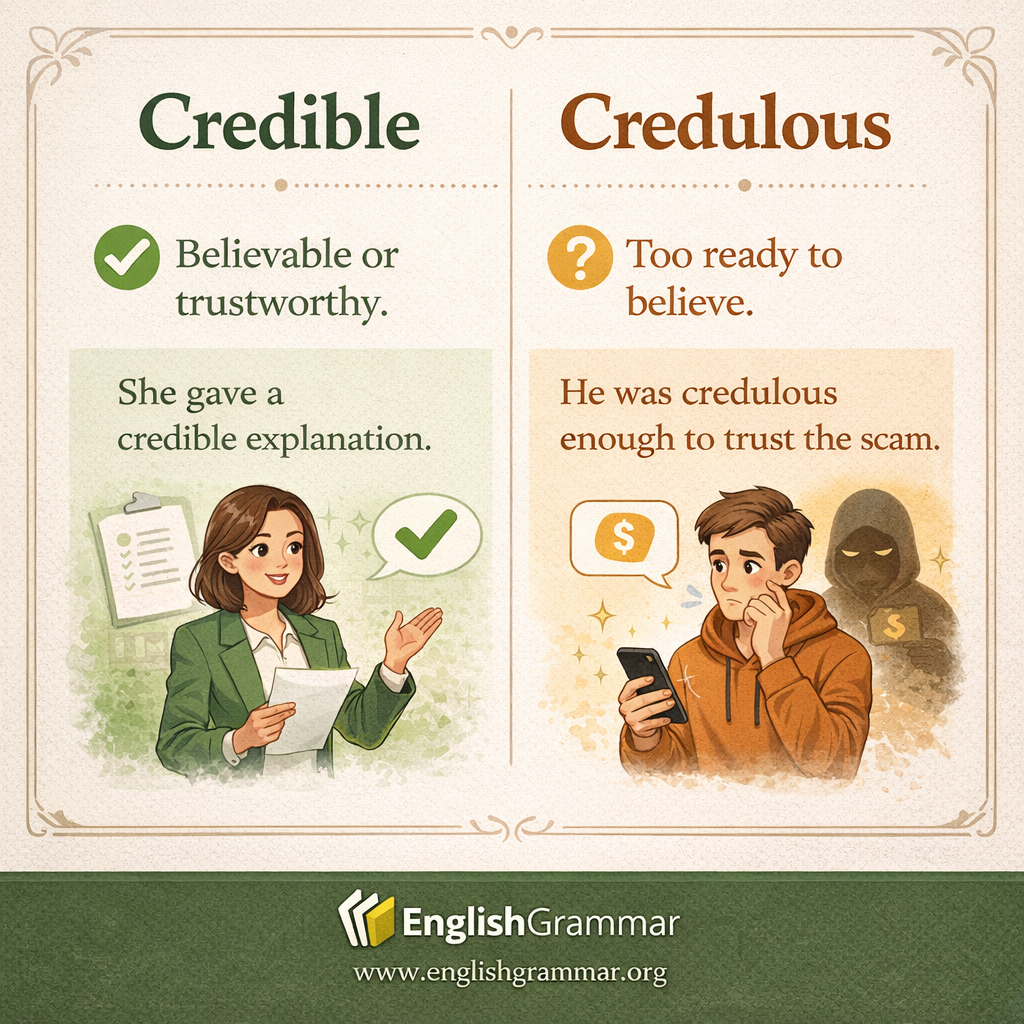 Credible vs. Credulous