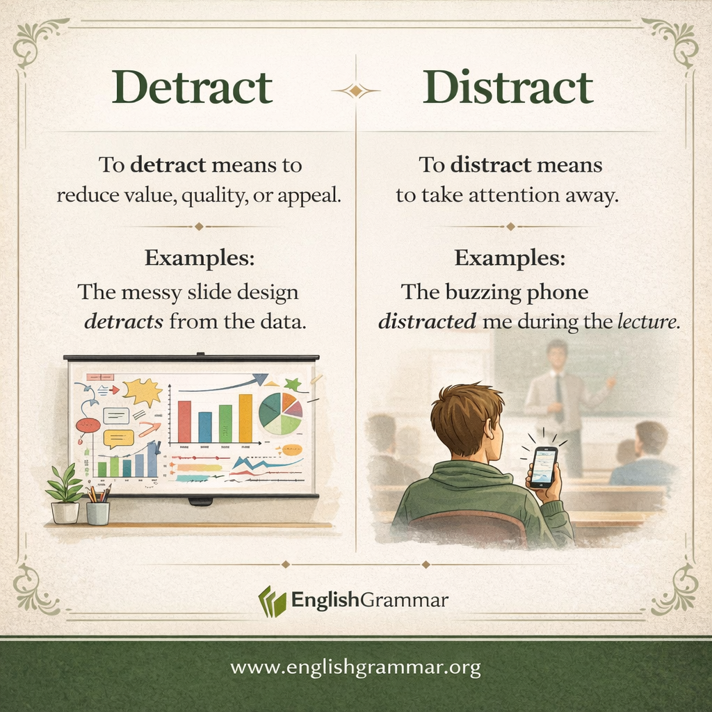 Detract vs. Distract