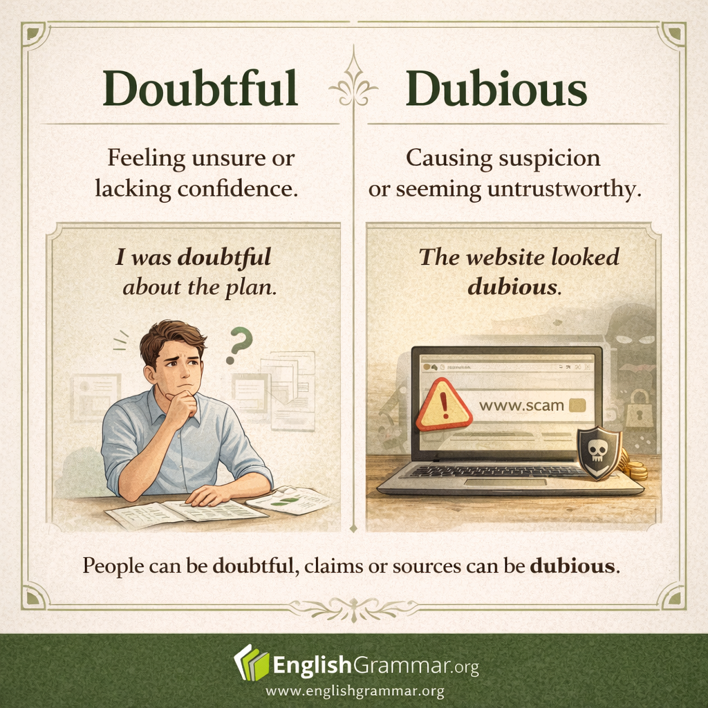 Doubtful vs. Dubious