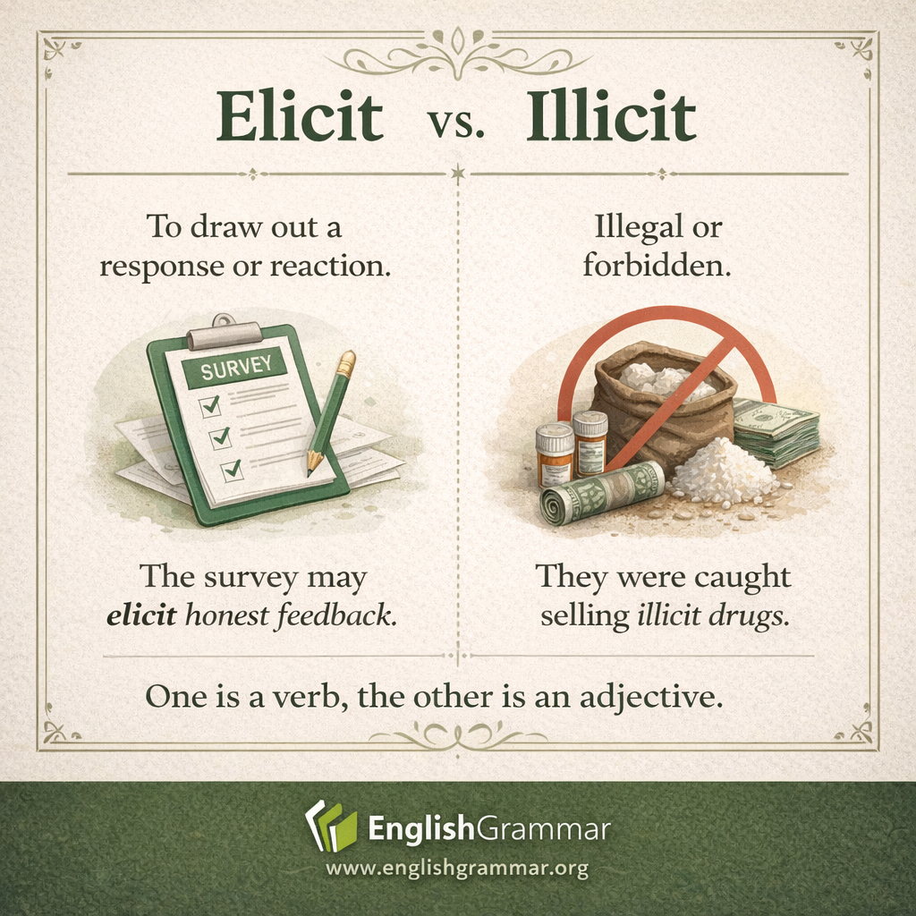 Elicit vs. Illicit
