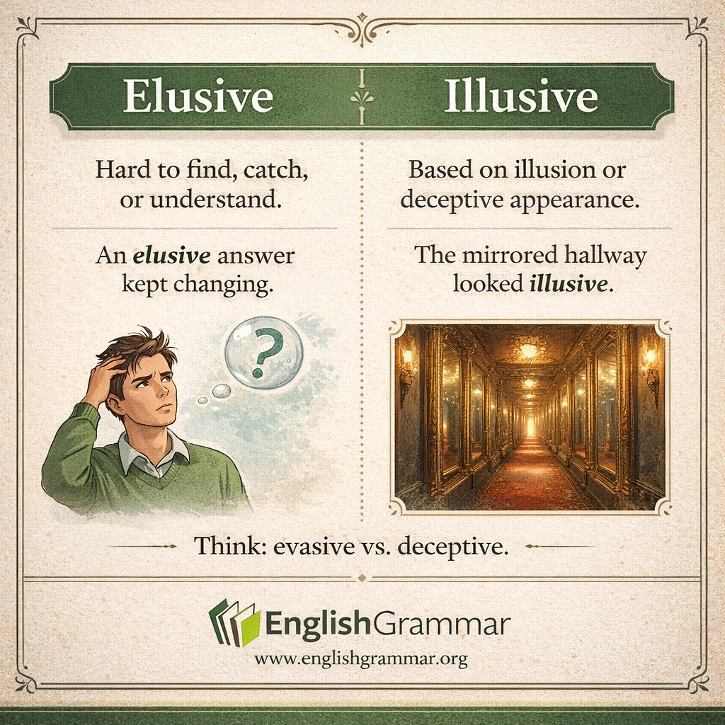 Elusive vs. Illusive